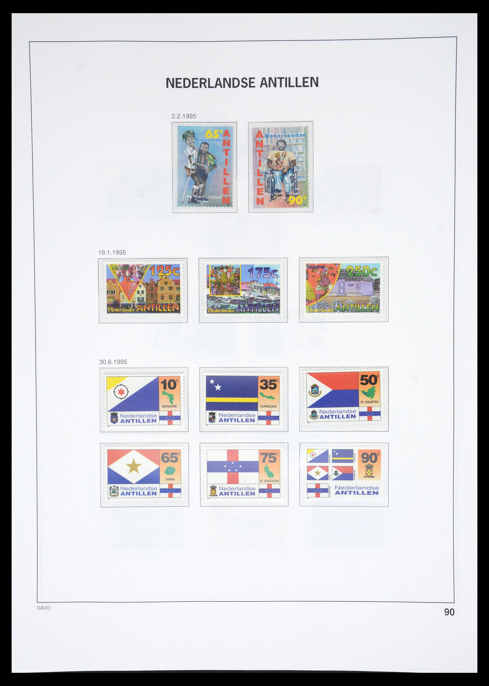36831 100 - Stamp collection 36831 Curaçao and Dutch Antilles 1873-1995.