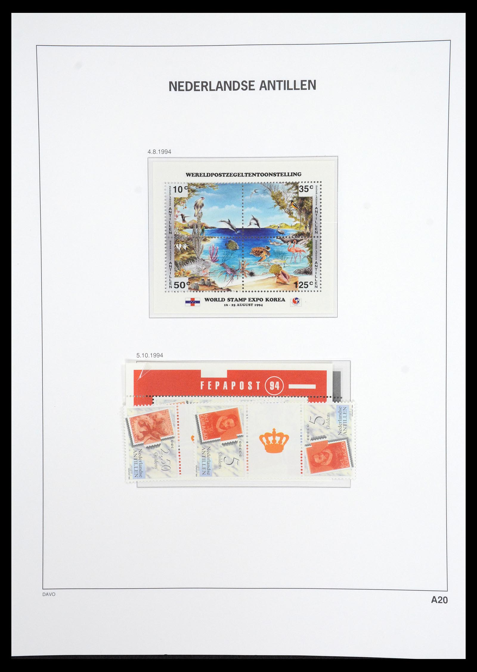 36831 122 - Postzegelverzameling 36831 Curaçao en Nederlandse Antillen 1873-1995.