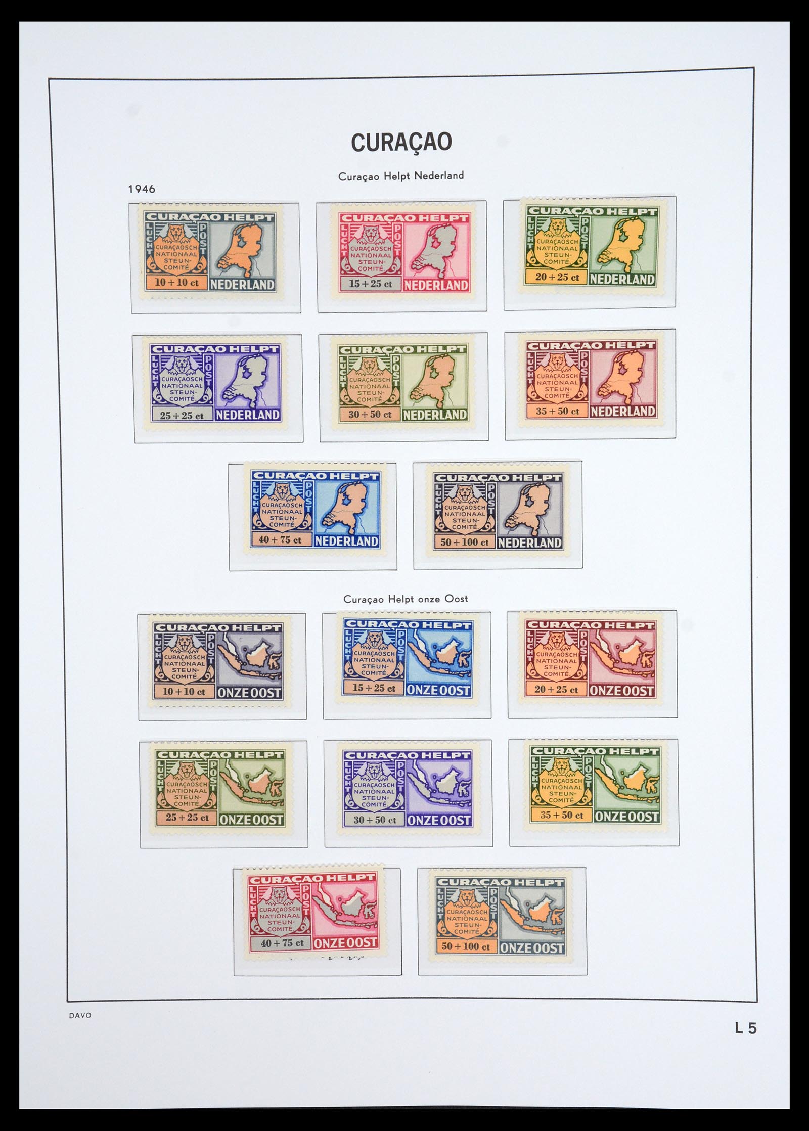 36831 128 - Postzegelverzameling 36831 Curaçao en Nederlandse Antillen 1873-1995.