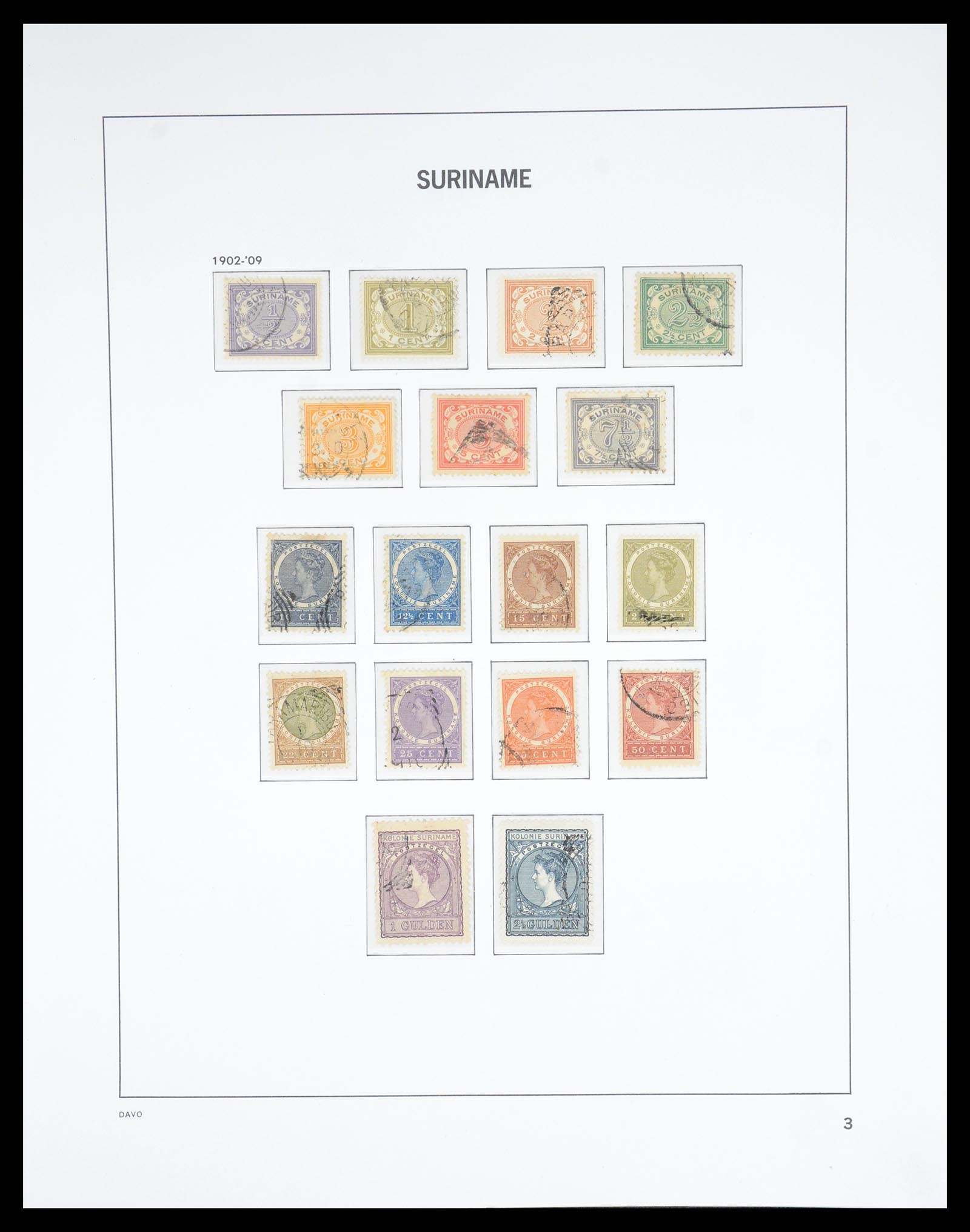 36832 003 - Postzegelverzameling 36832 Suriname 1873-1975.