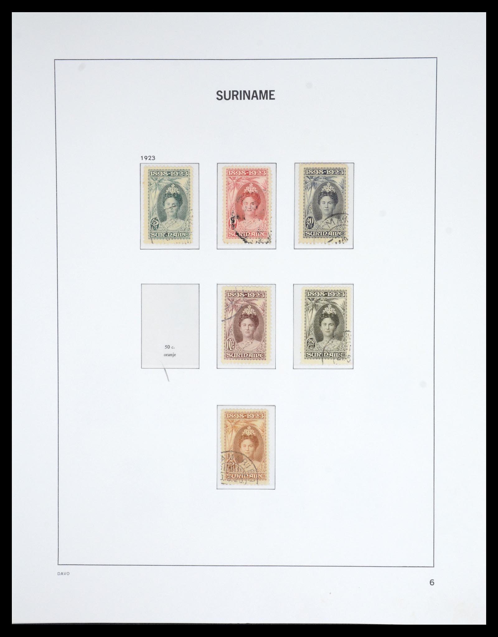 36832 006 - Postzegelverzameling 36832 Suriname 1873-1975.