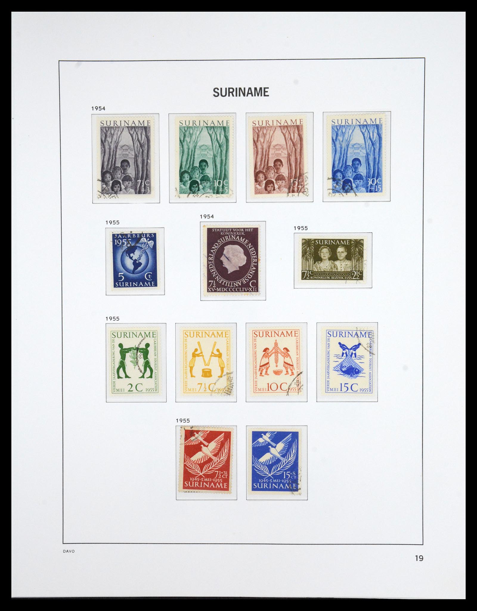 36832 019 - Postzegelverzameling 36832 Suriname 1873-1975.