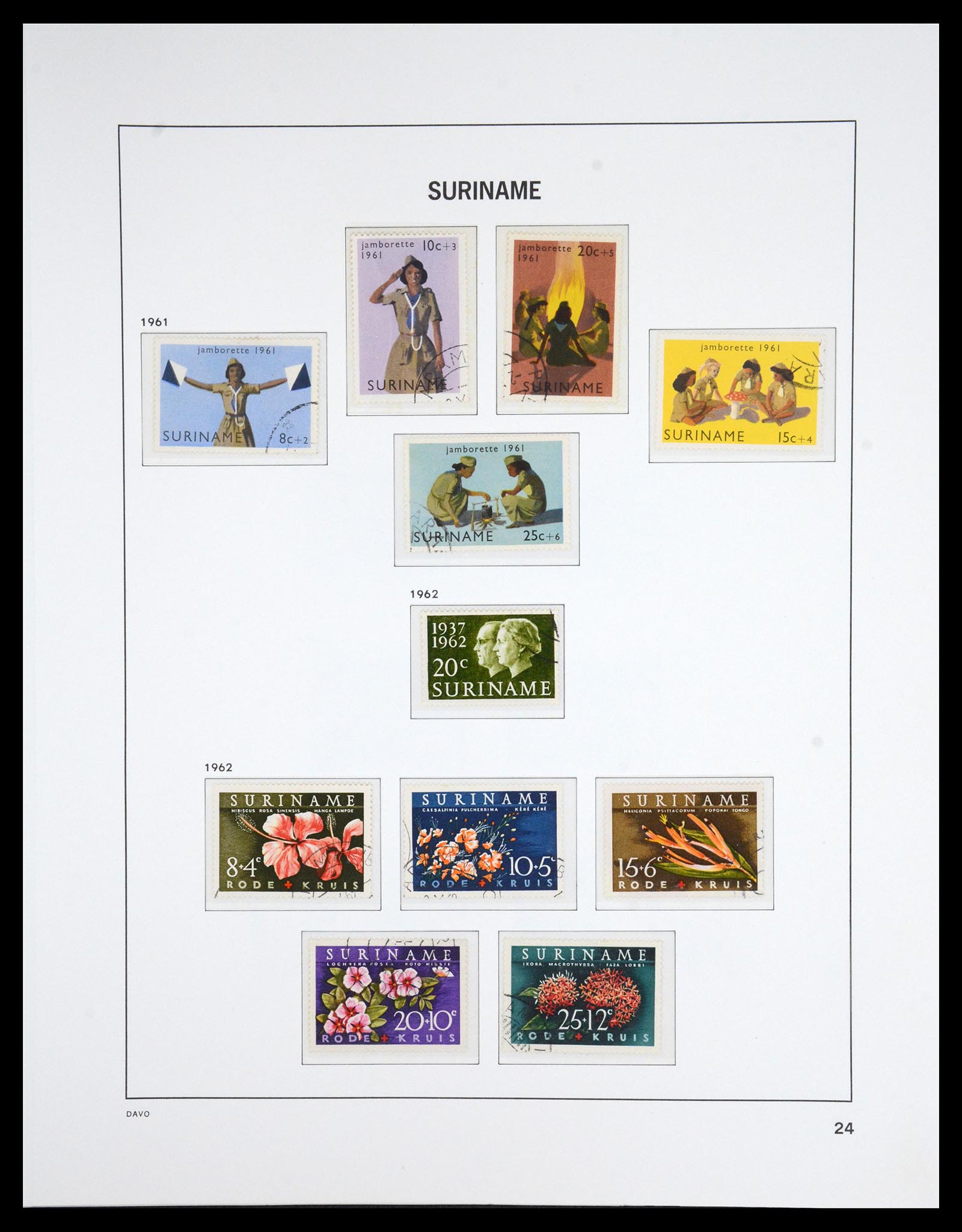 36832 024 - Postzegelverzameling 36832 Suriname 1873-1975.