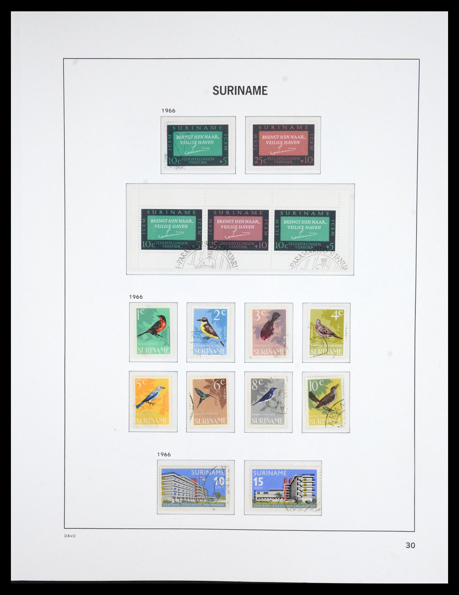 36832 031 - Postzegelverzameling 36832 Suriname 1873-1975.