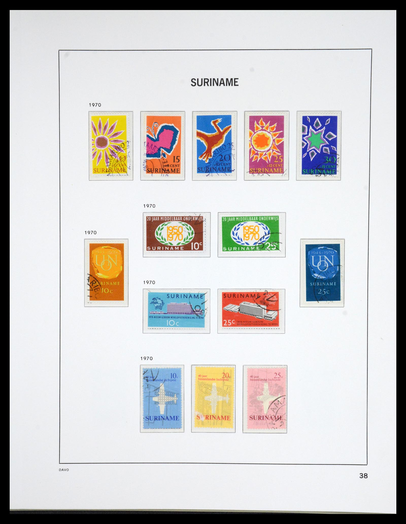 36832 039 - Postzegelverzameling 36832 Suriname 1873-1975.