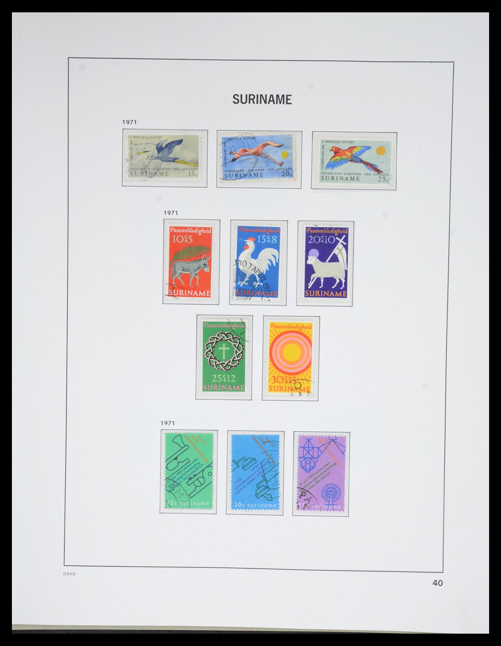36832 041 - Postzegelverzameling 36832 Suriname 1873-1975.