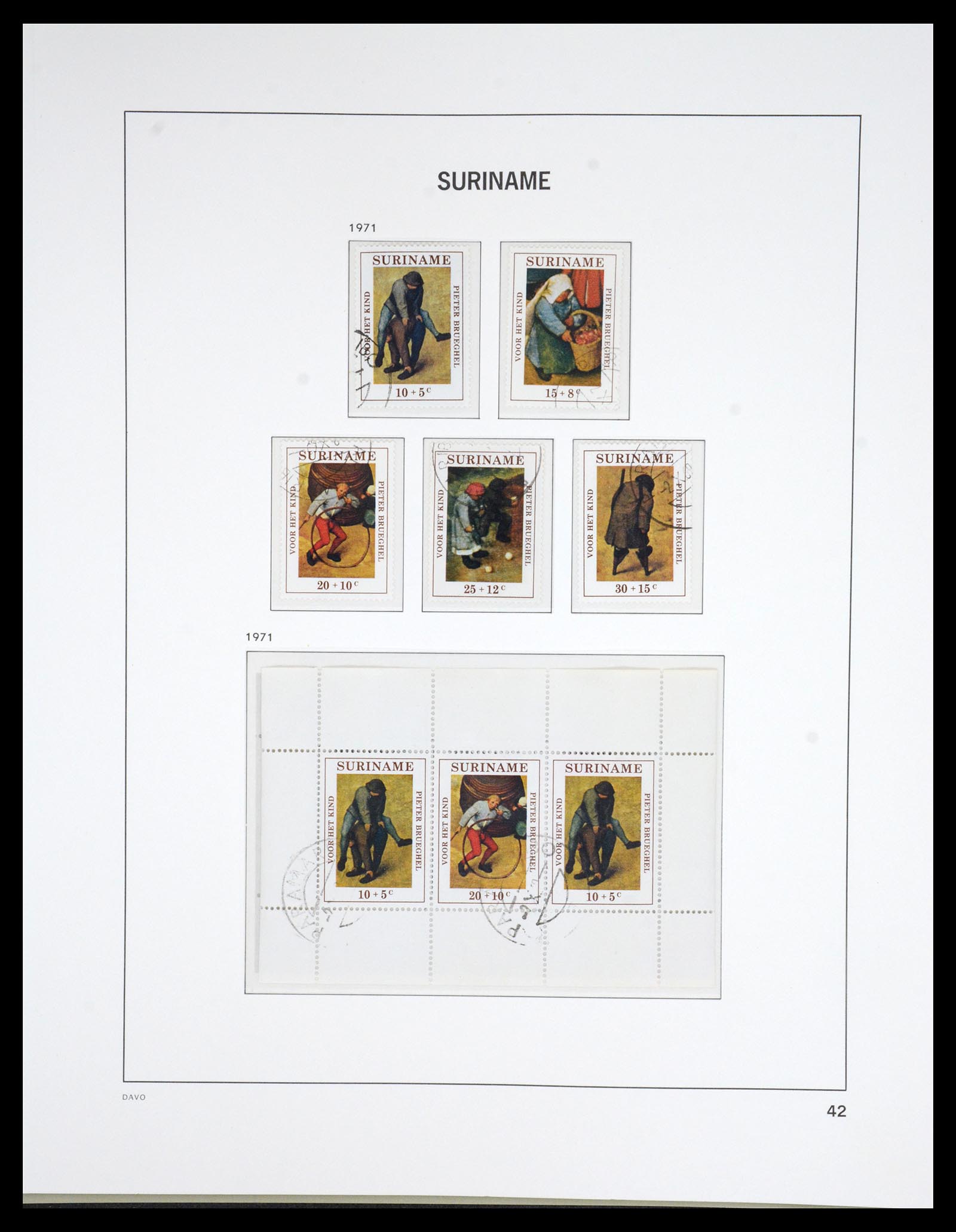 36832 043 - Postzegelverzameling 36832 Suriname 1873-1975.