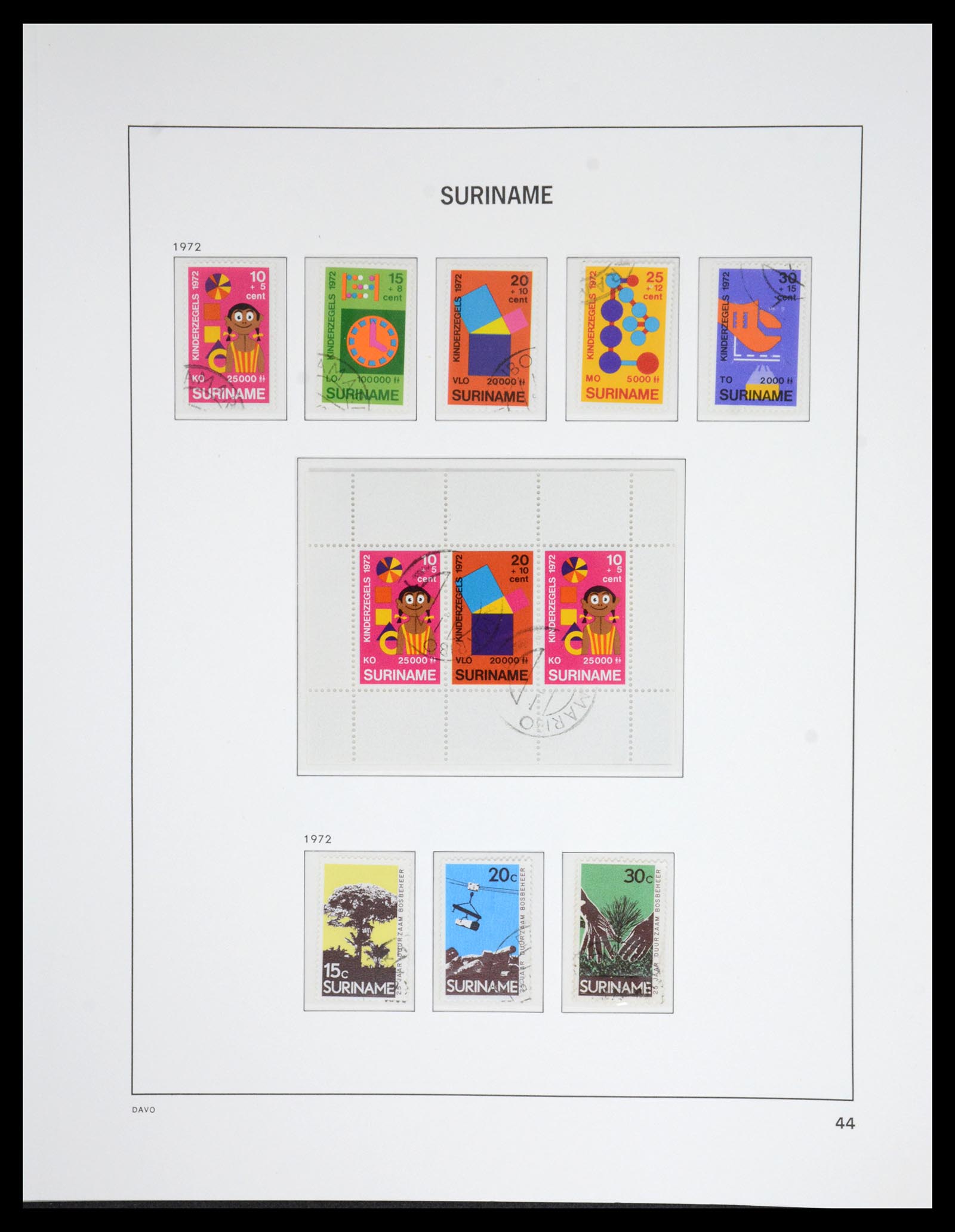 36832 045 - Postzegelverzameling 36832 Suriname 1873-1975.