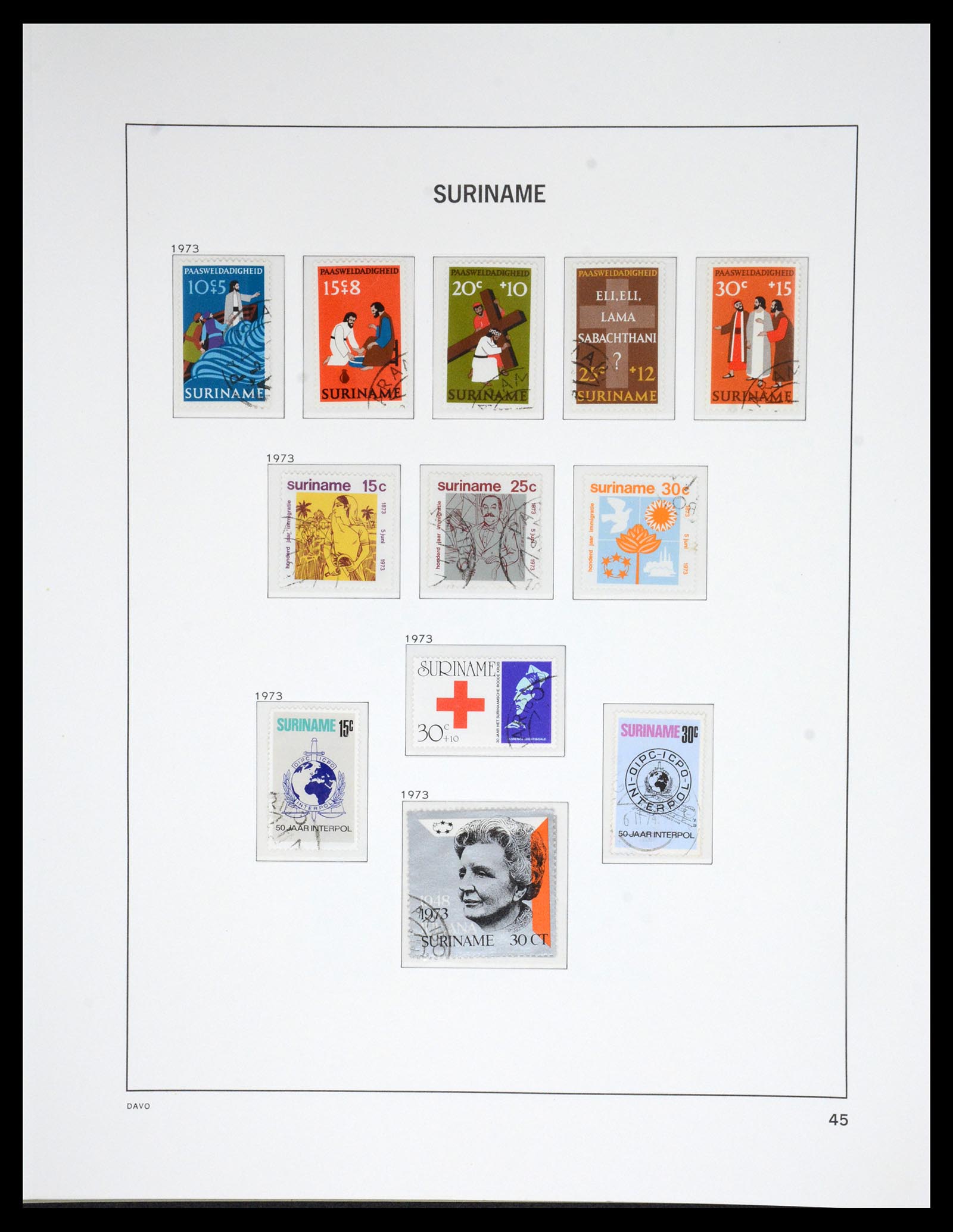 36832 046 - Postzegelverzameling 36832 Suriname 1873-1975.
