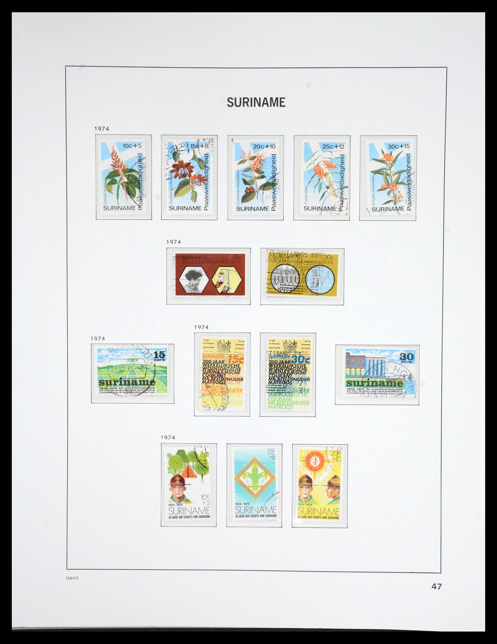 36832 048 - Postzegelverzameling 36832 Suriname 1873-1975.