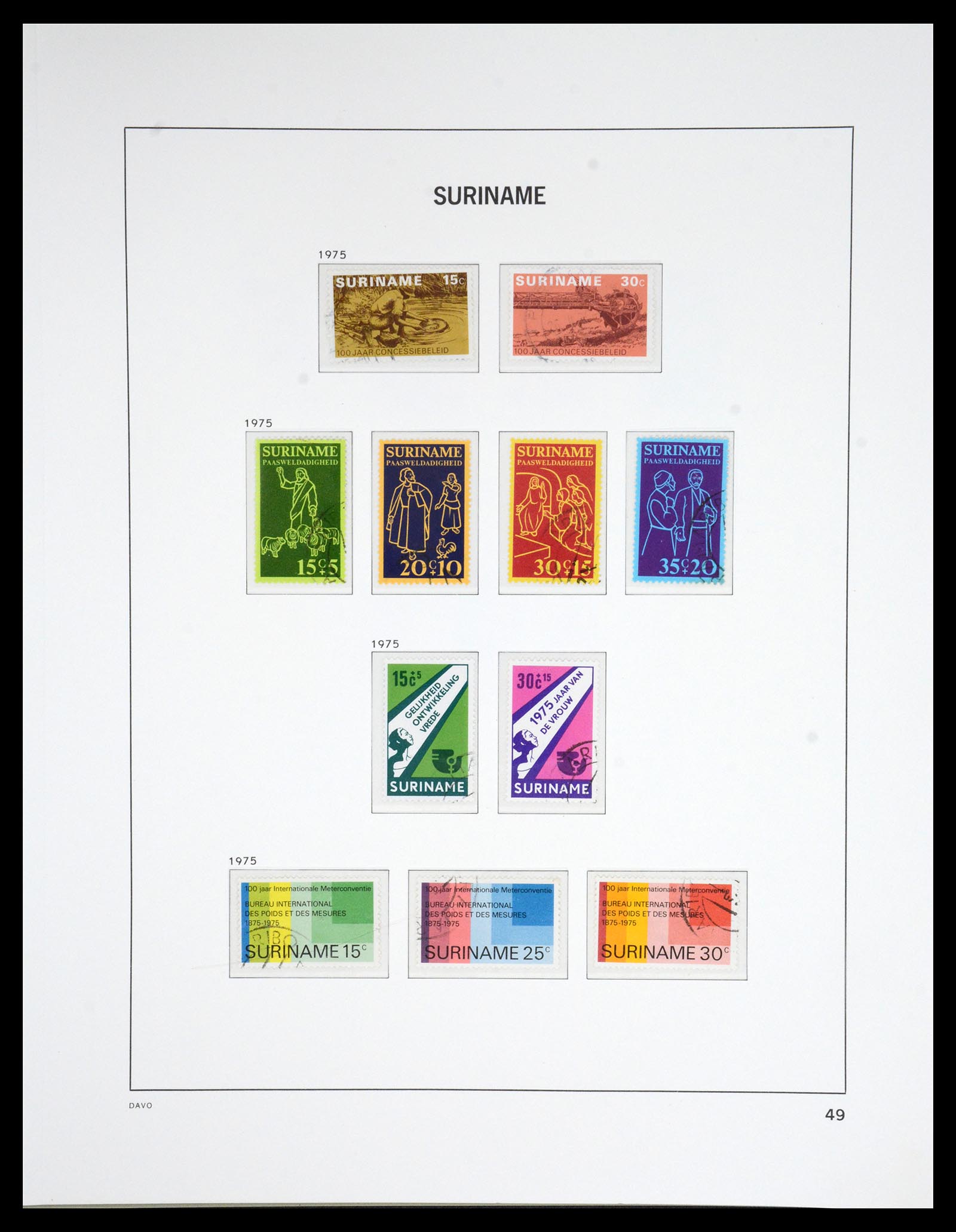 36832 050 - Postzegelverzameling 36832 Suriname 1873-1975.