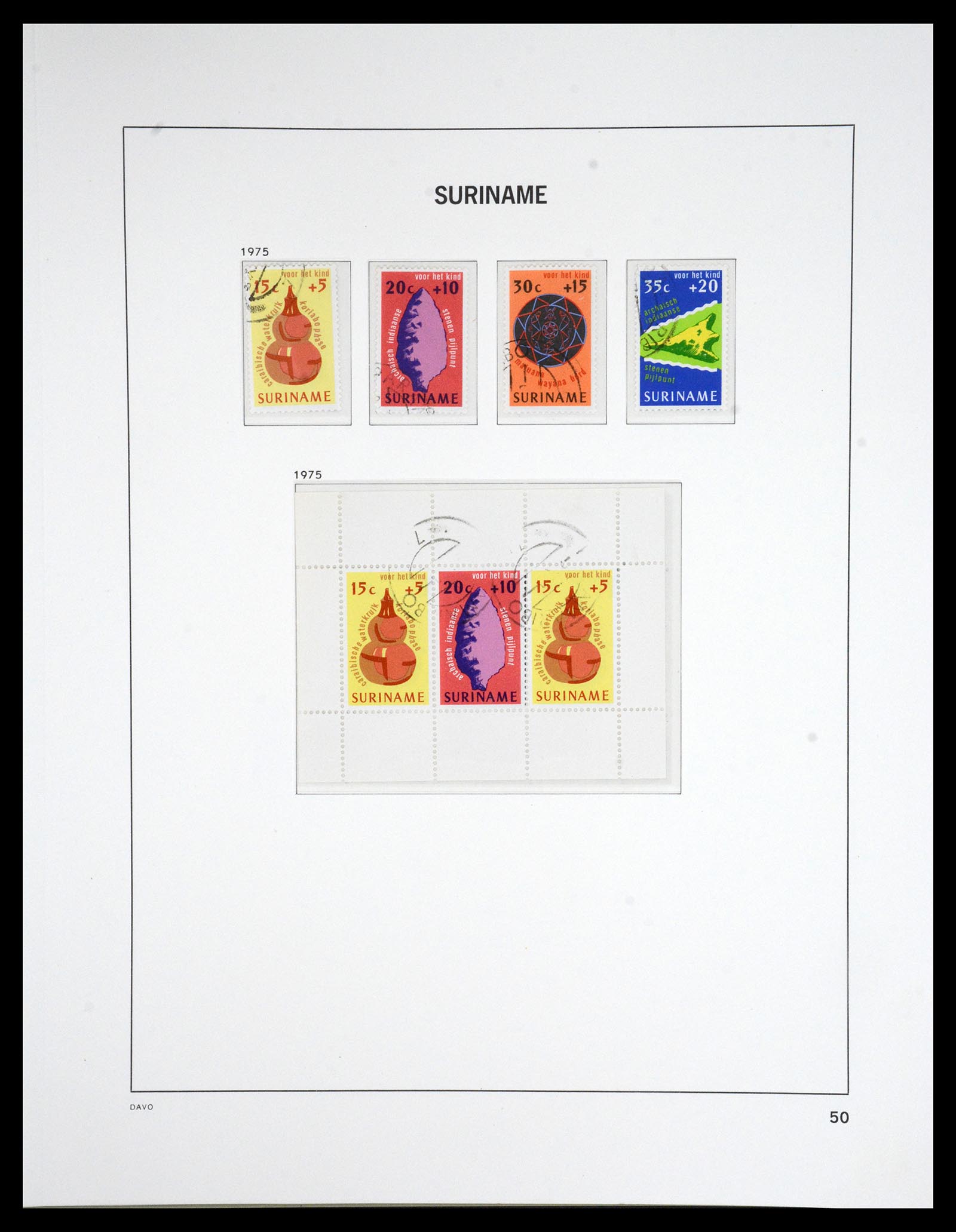 36832 051 - Postzegelverzameling 36832 Suriname 1873-1975.
