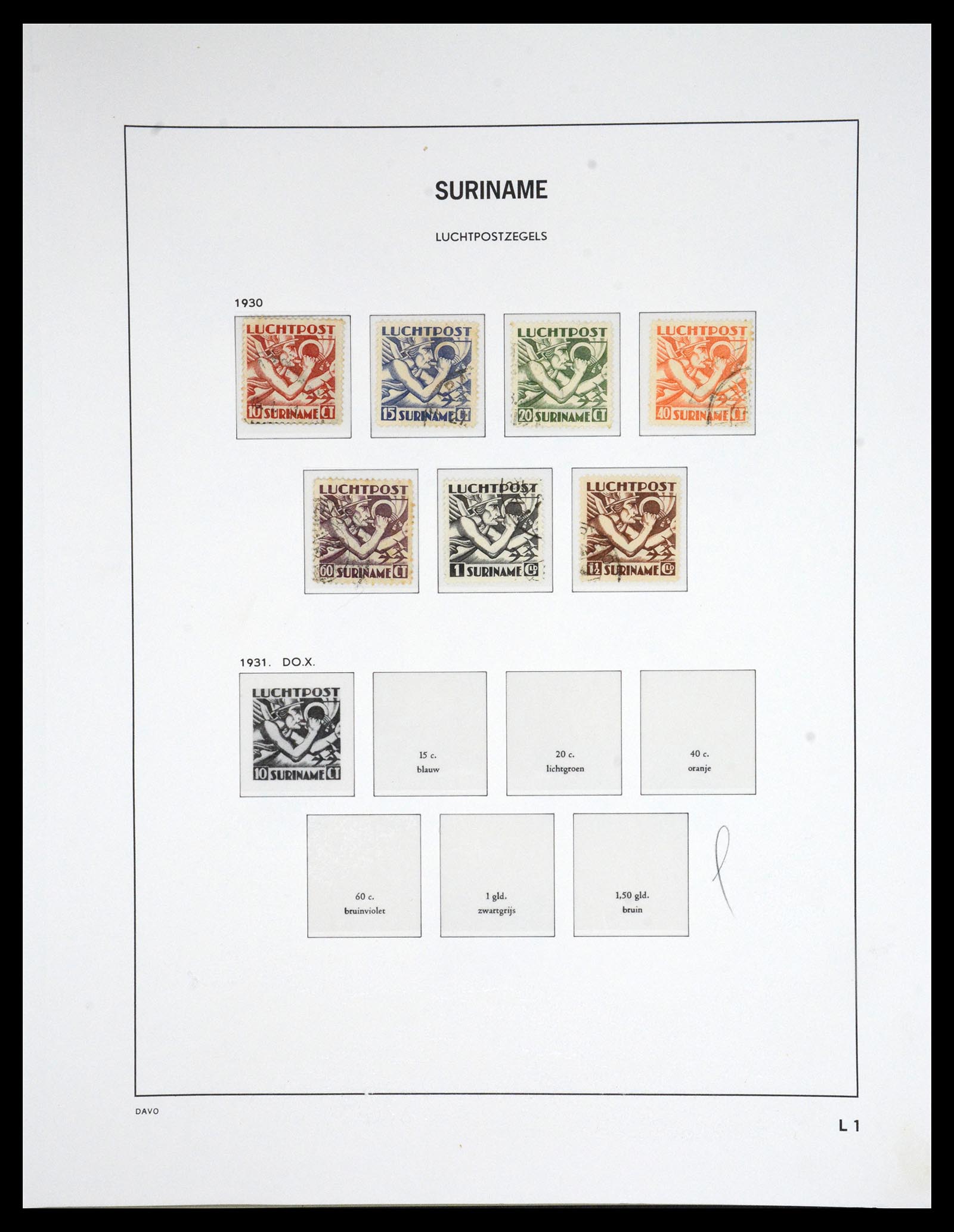 36832 052 - Postzegelverzameling 36832 Suriname 1873-1975.