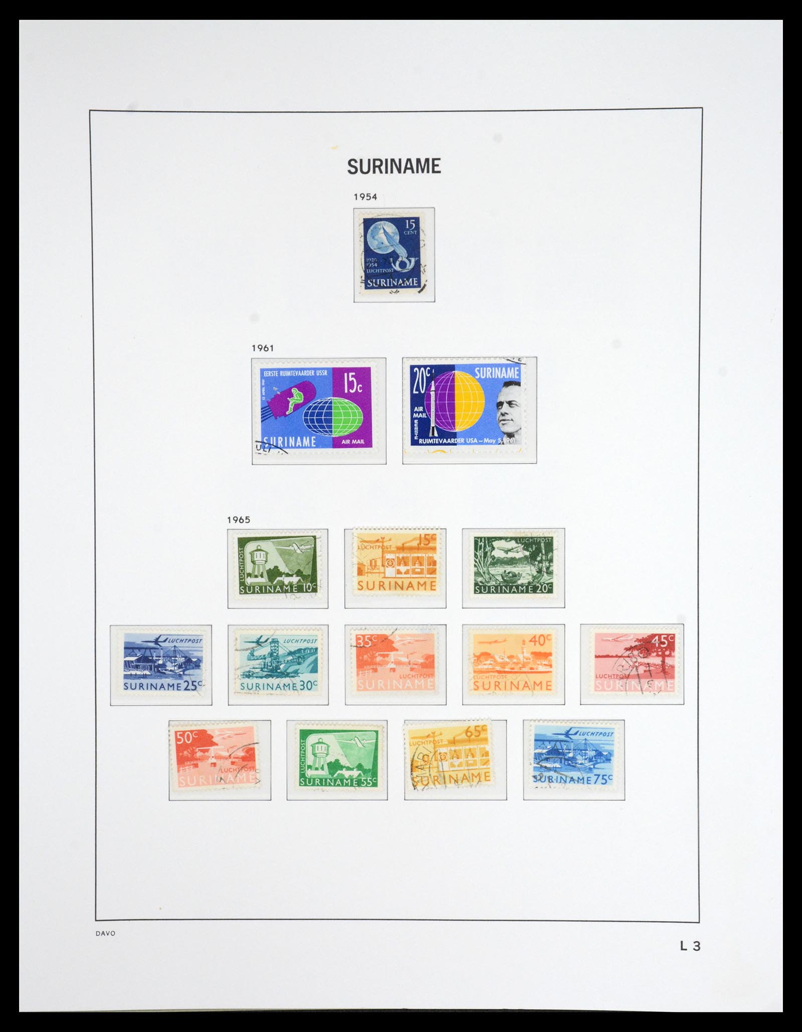 36832 054 - Postzegelverzameling 36832 Suriname 1873-1975.