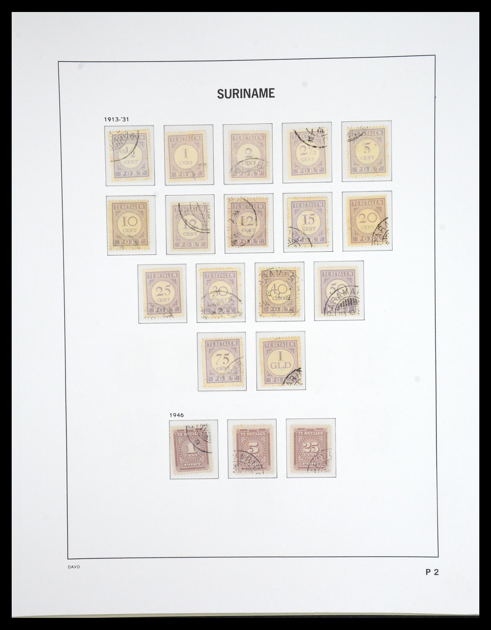 36832 059 - Postzegelverzameling 36832 Suriname 1873-1975.