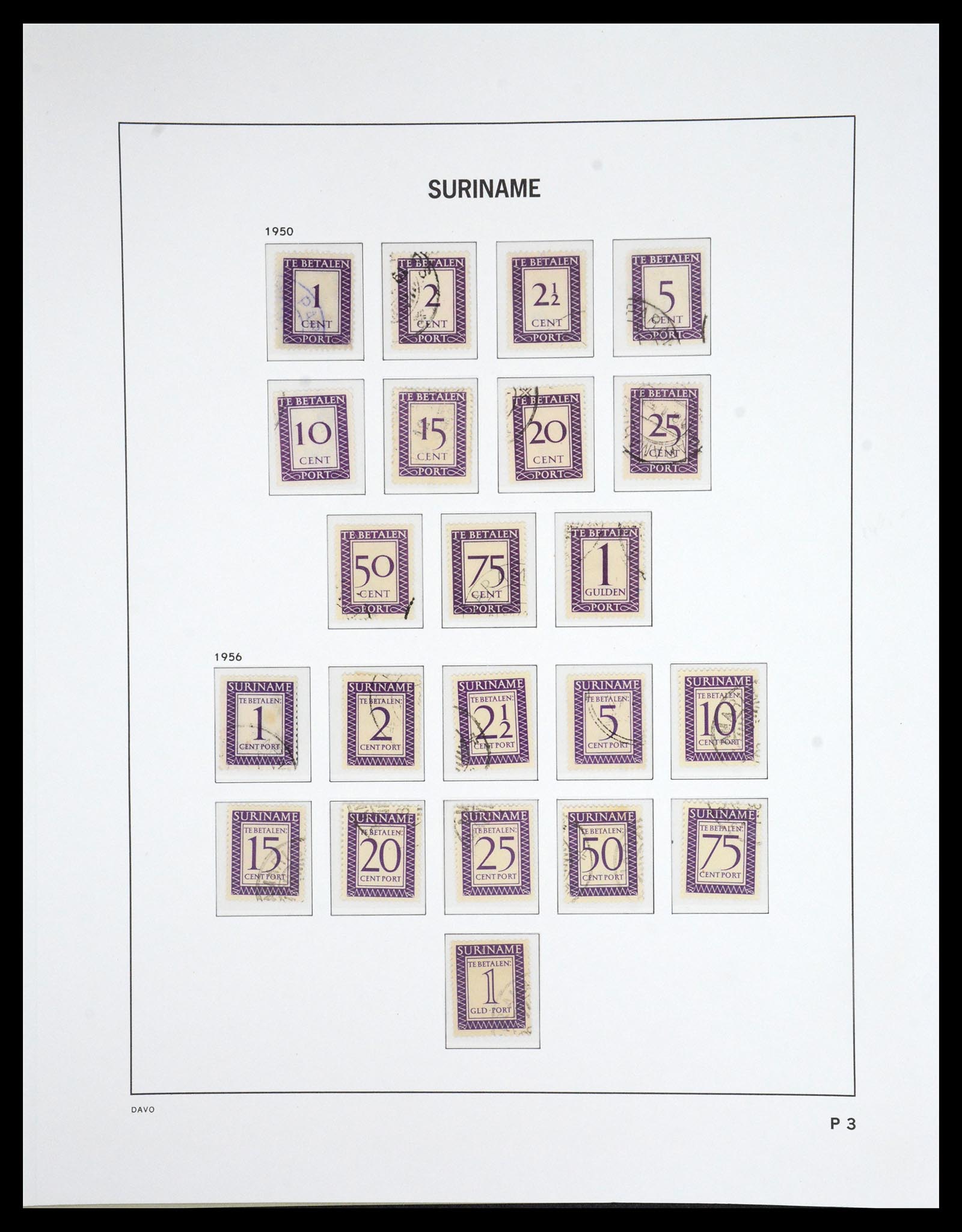 36832 060 - Postzegelverzameling 36832 Suriname 1873-1975.