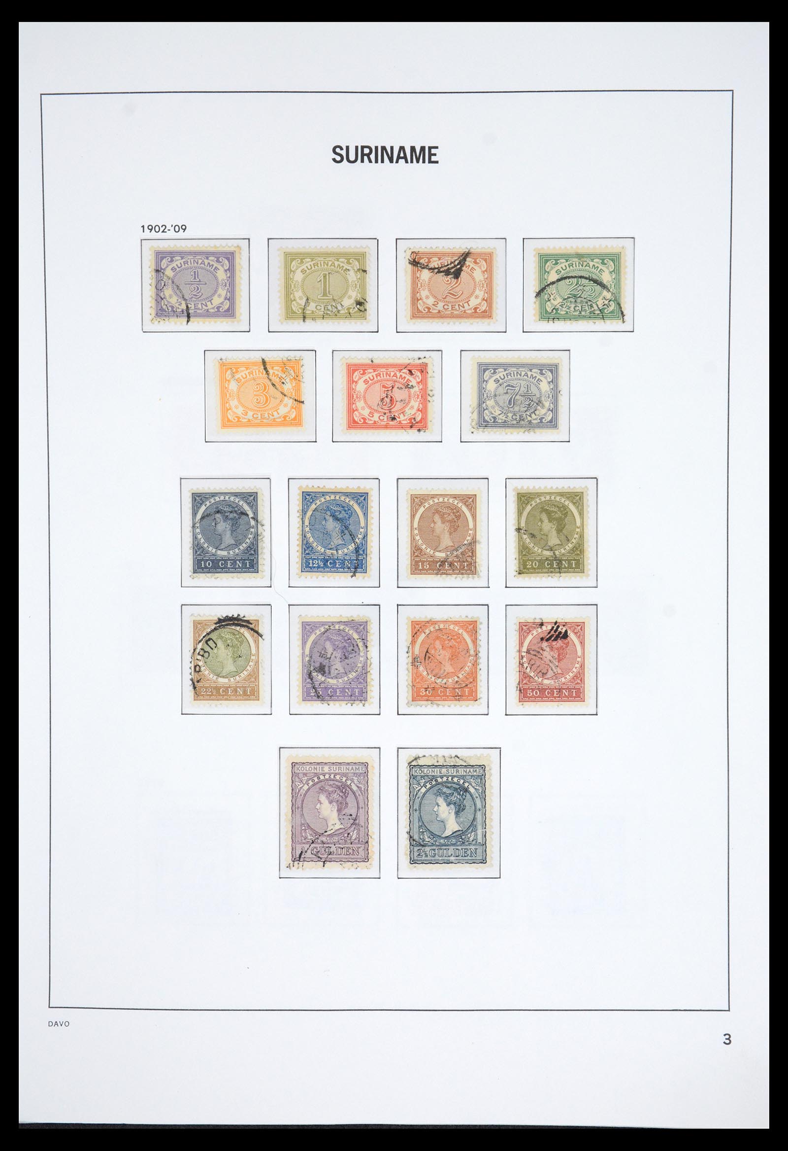 36833 003 - Postzegelverzameling 36833 Suriname 1873-1975.
