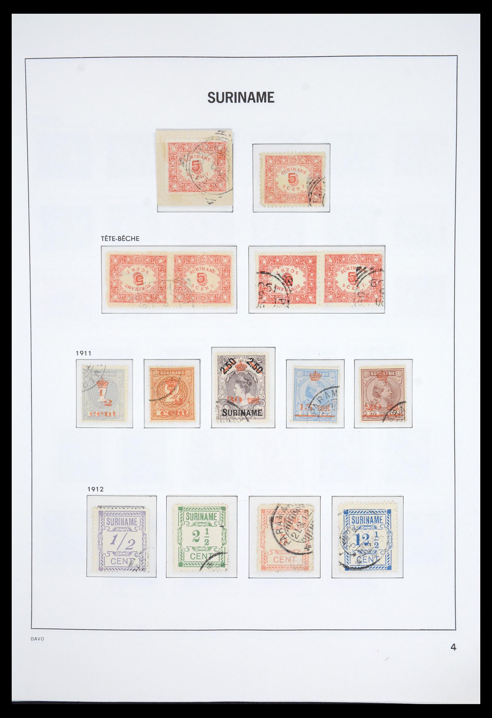 36833 004 - Postzegelverzameling 36833 Suriname 1873-1975.