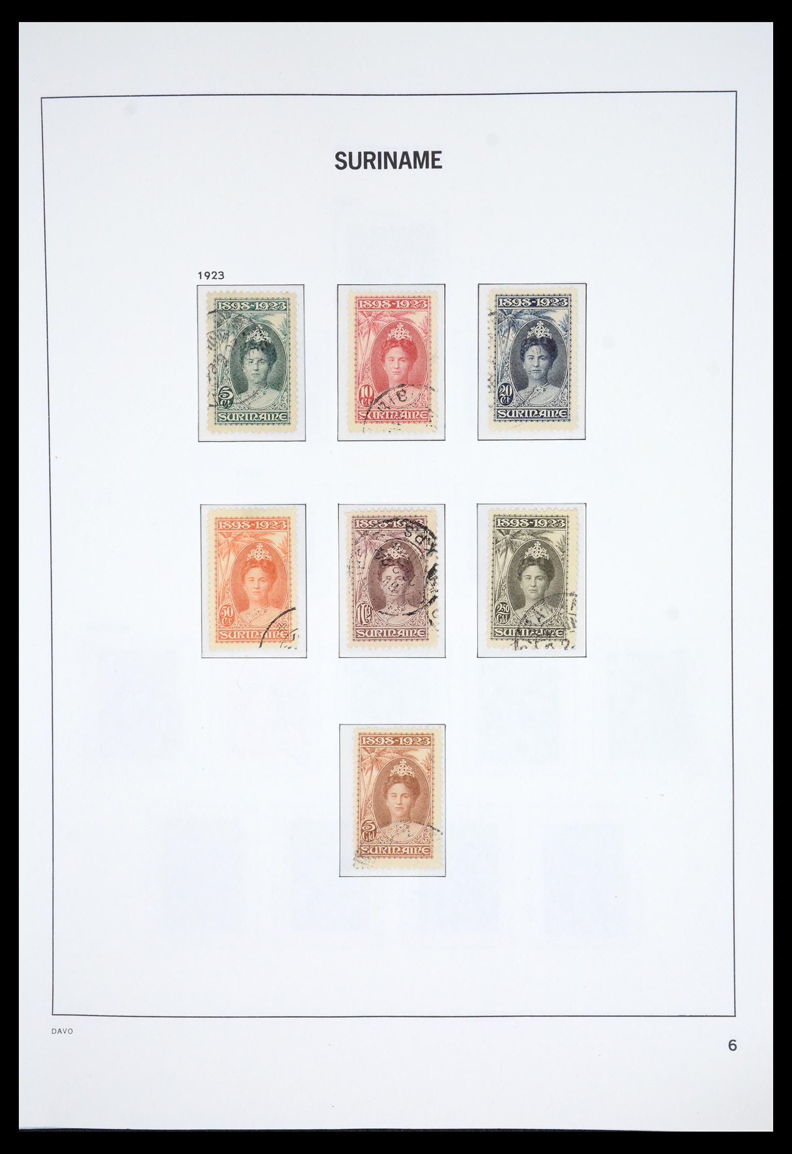 36833 006 - Postzegelverzameling 36833 Suriname 1873-1975.