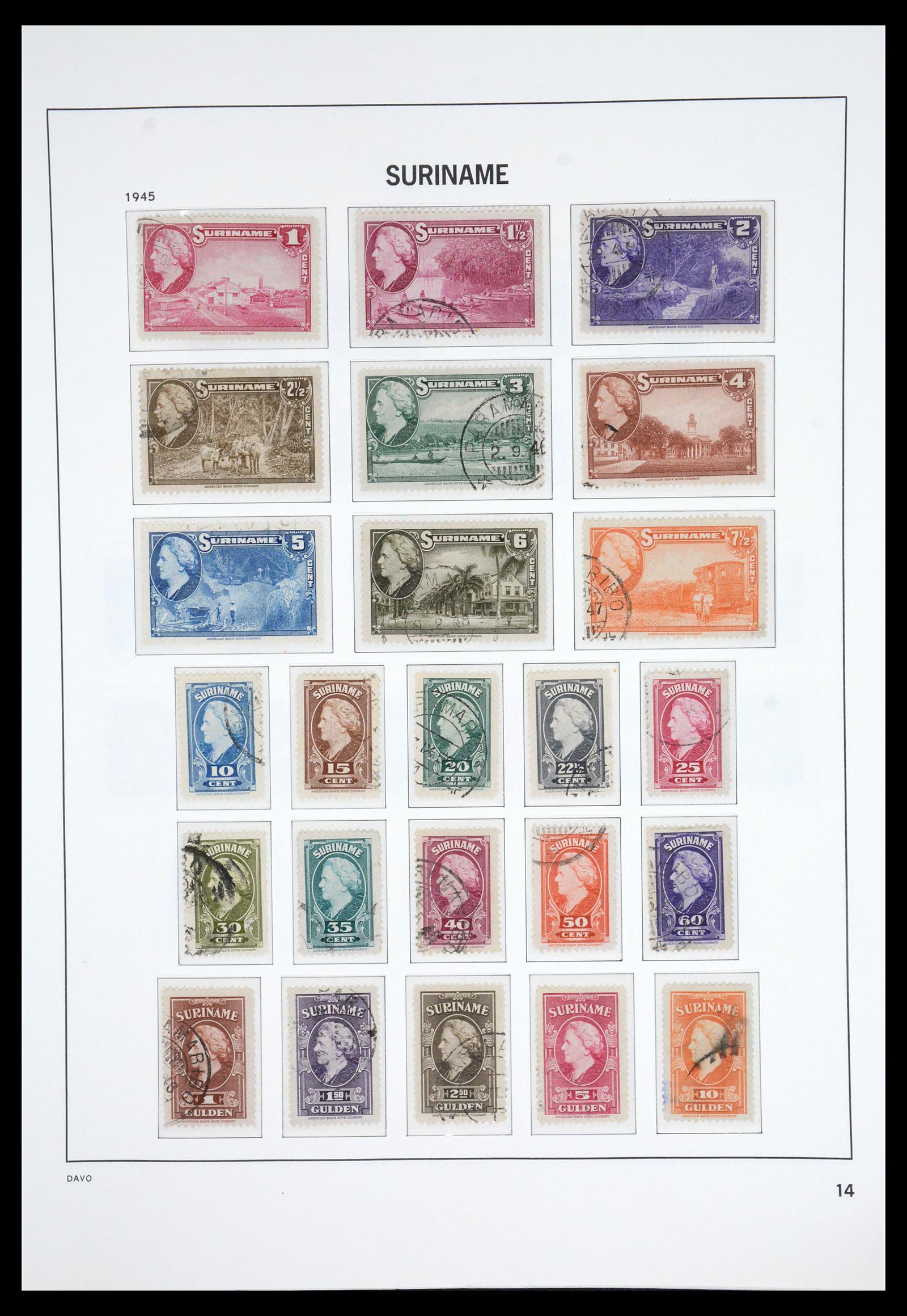 36833 014 - Postzegelverzameling 36833 Suriname 1873-1975.