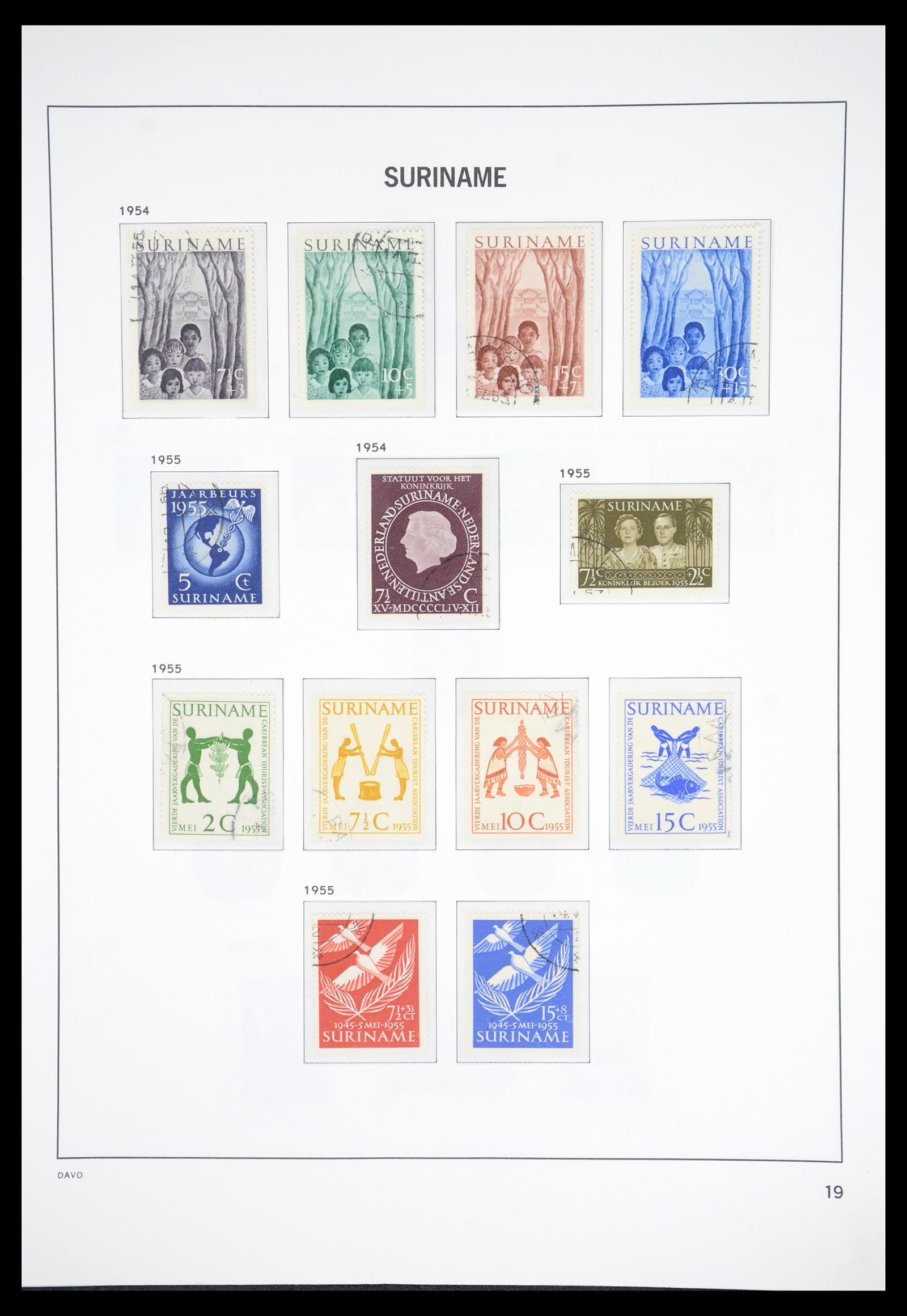 36833 019 - Postzegelverzameling 36833 Suriname 1873-1975.