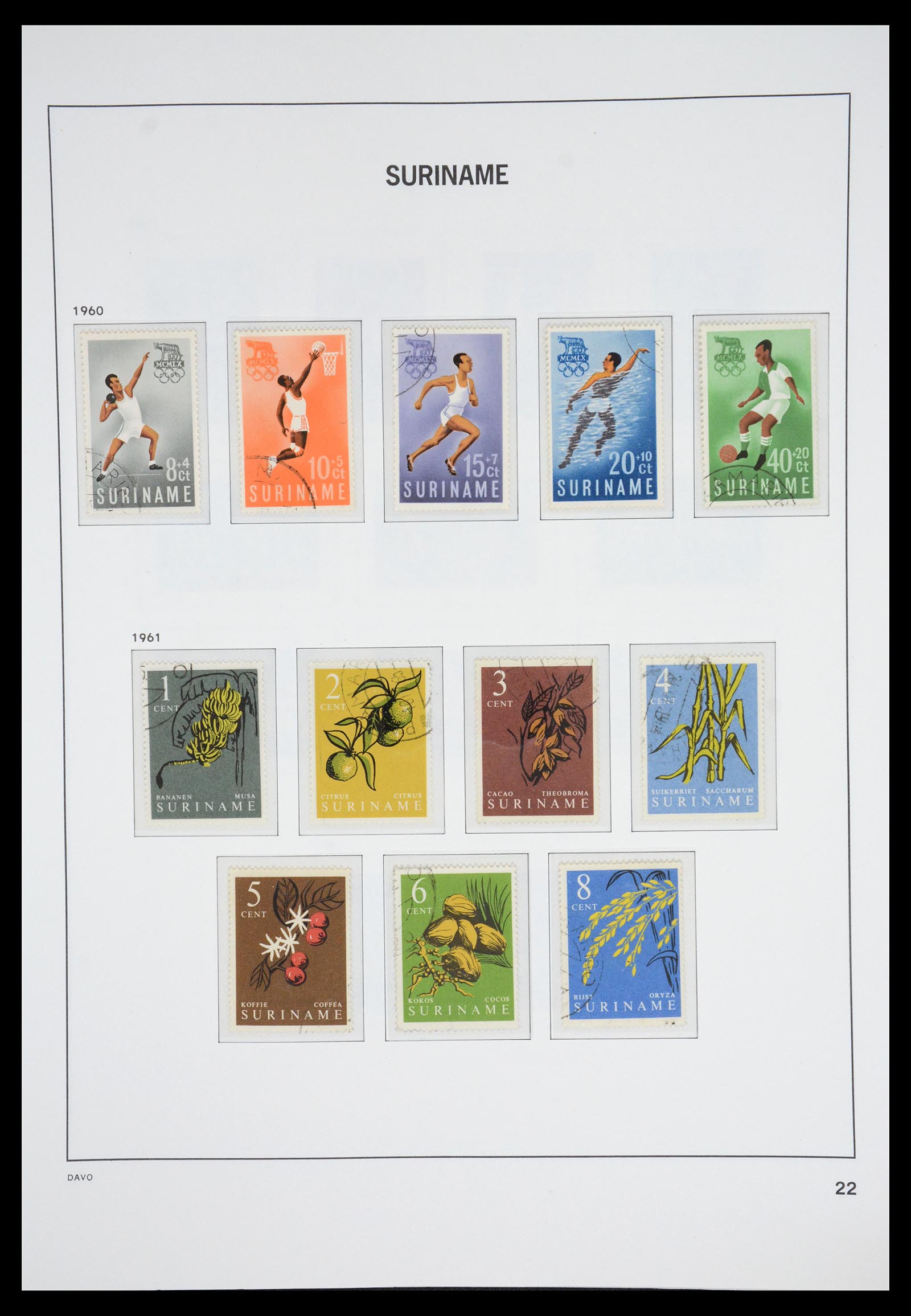 36833 022 - Postzegelverzameling 36833 Suriname 1873-1975.