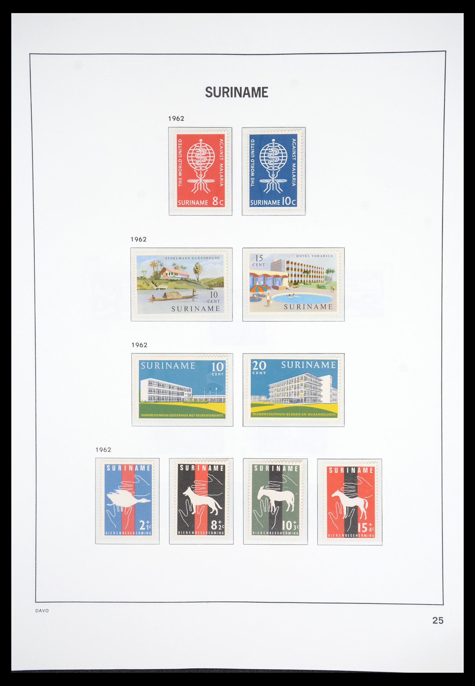 36833 026 - Postzegelverzameling 36833 Suriname 1873-1975.