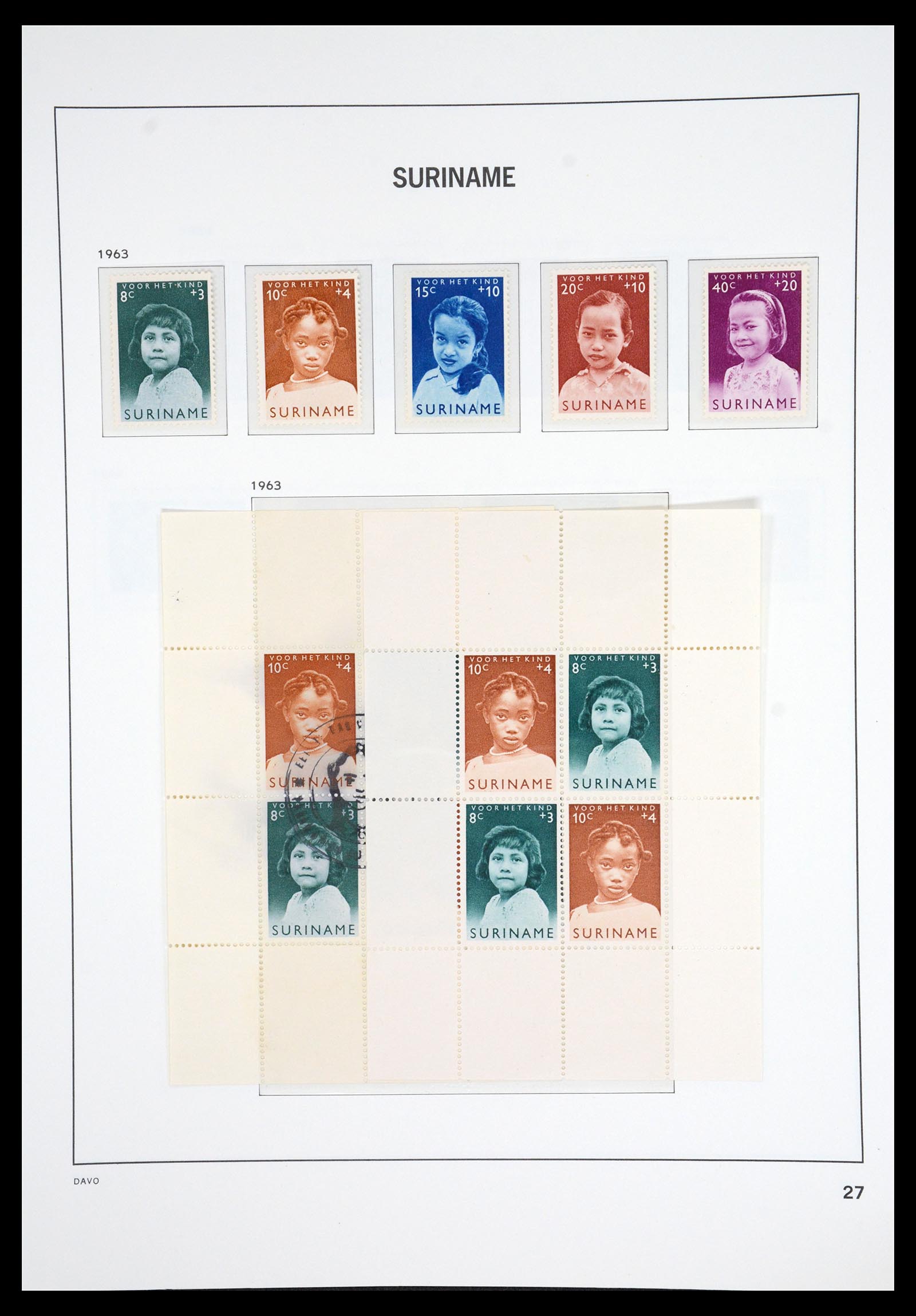 36833 028 - Postzegelverzameling 36833 Suriname 1873-1975.