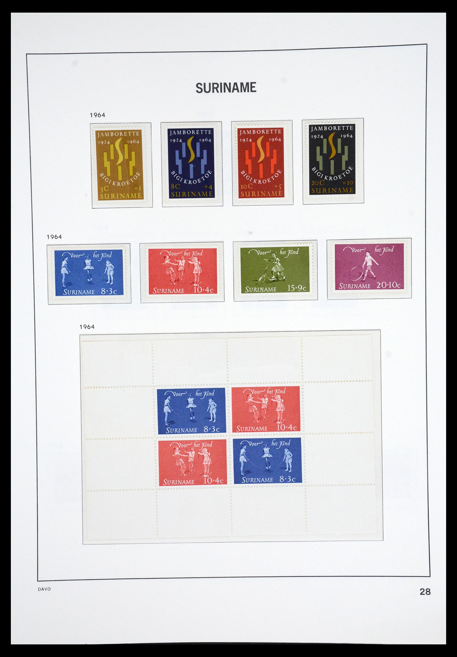 36833 029 - Postzegelverzameling 36833 Suriname 1873-1975.