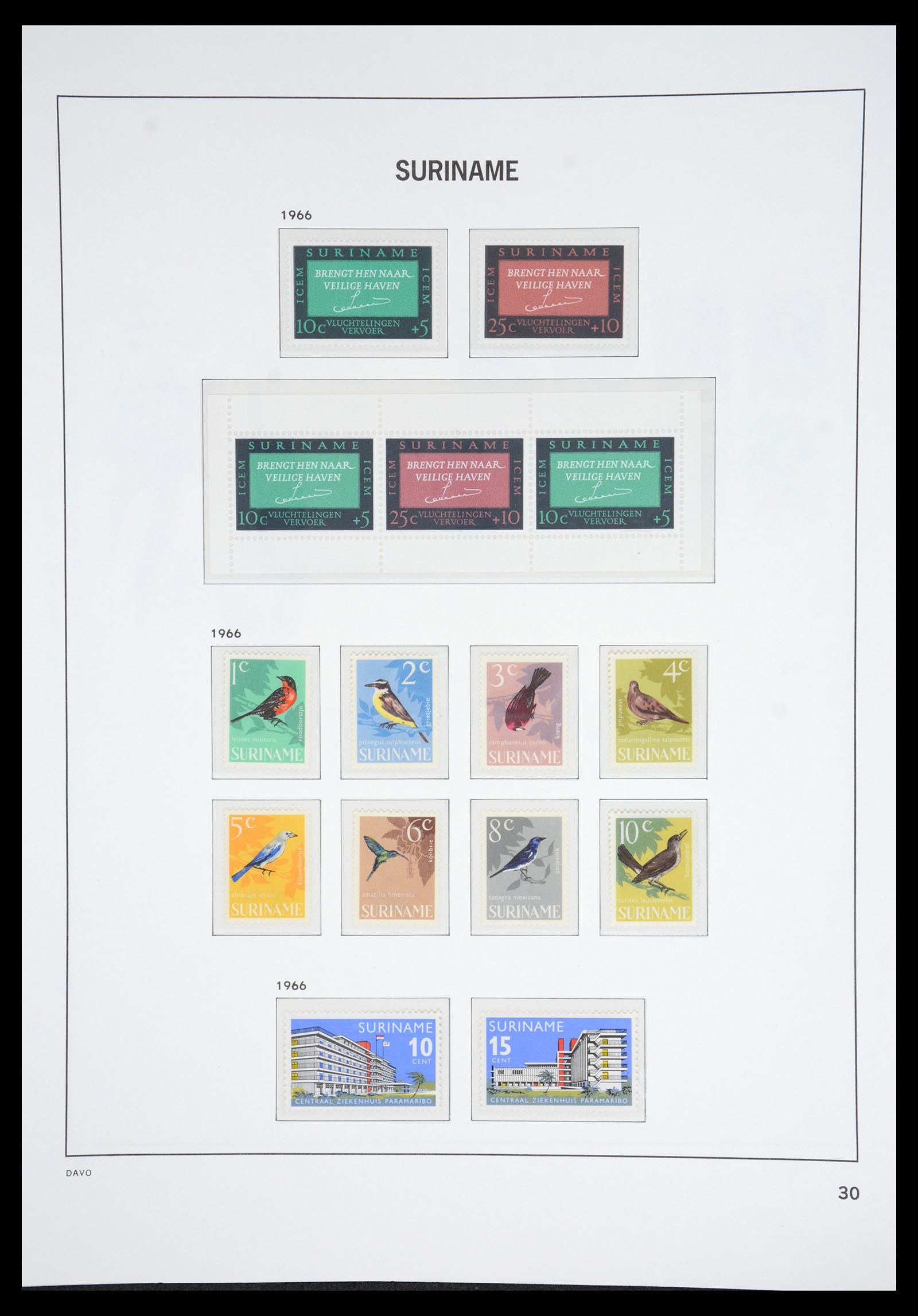 36833 032 - Postzegelverzameling 36833 Suriname 1873-1975.