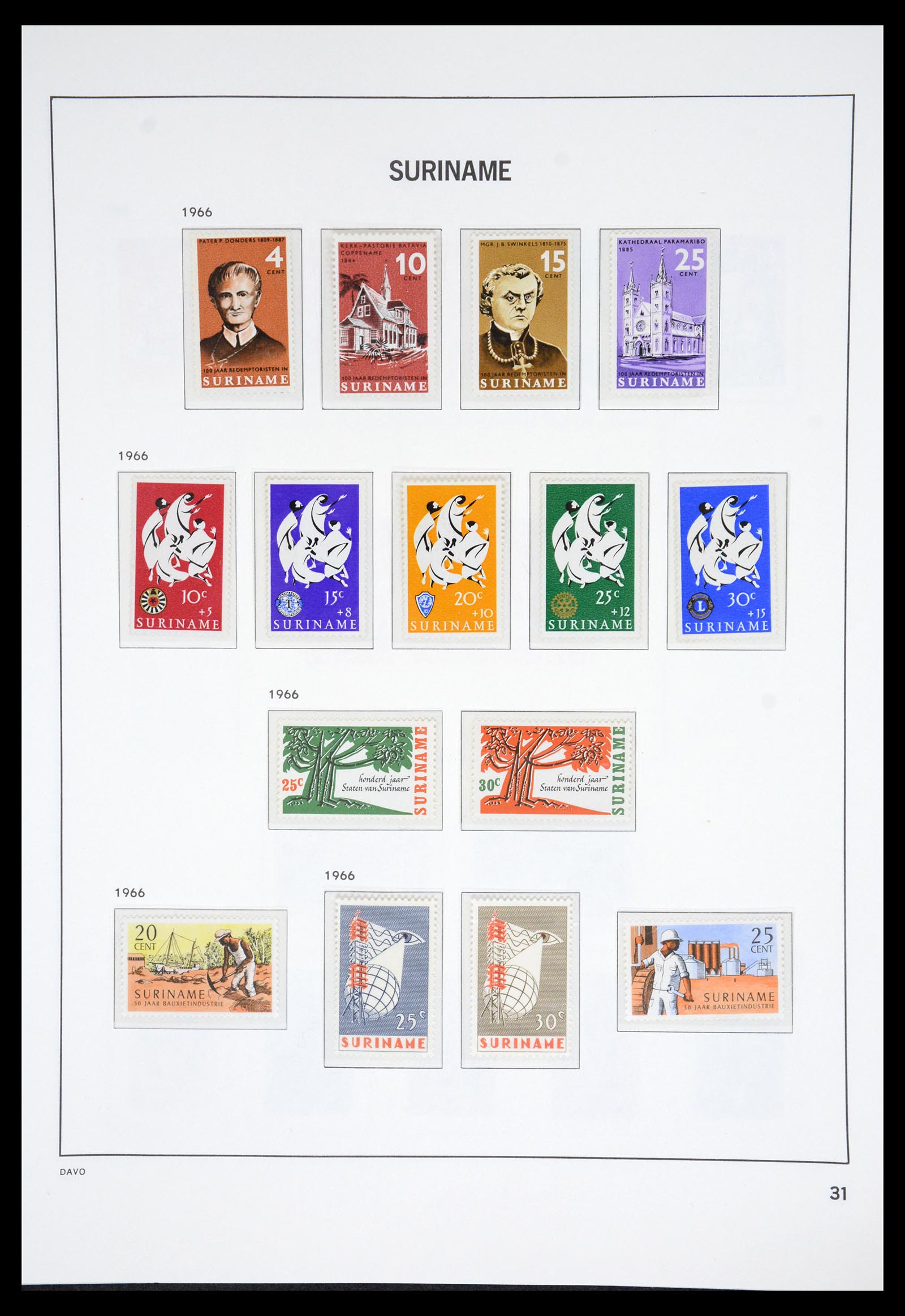 36833 034 - Postzegelverzameling 36833 Suriname 1873-1975.