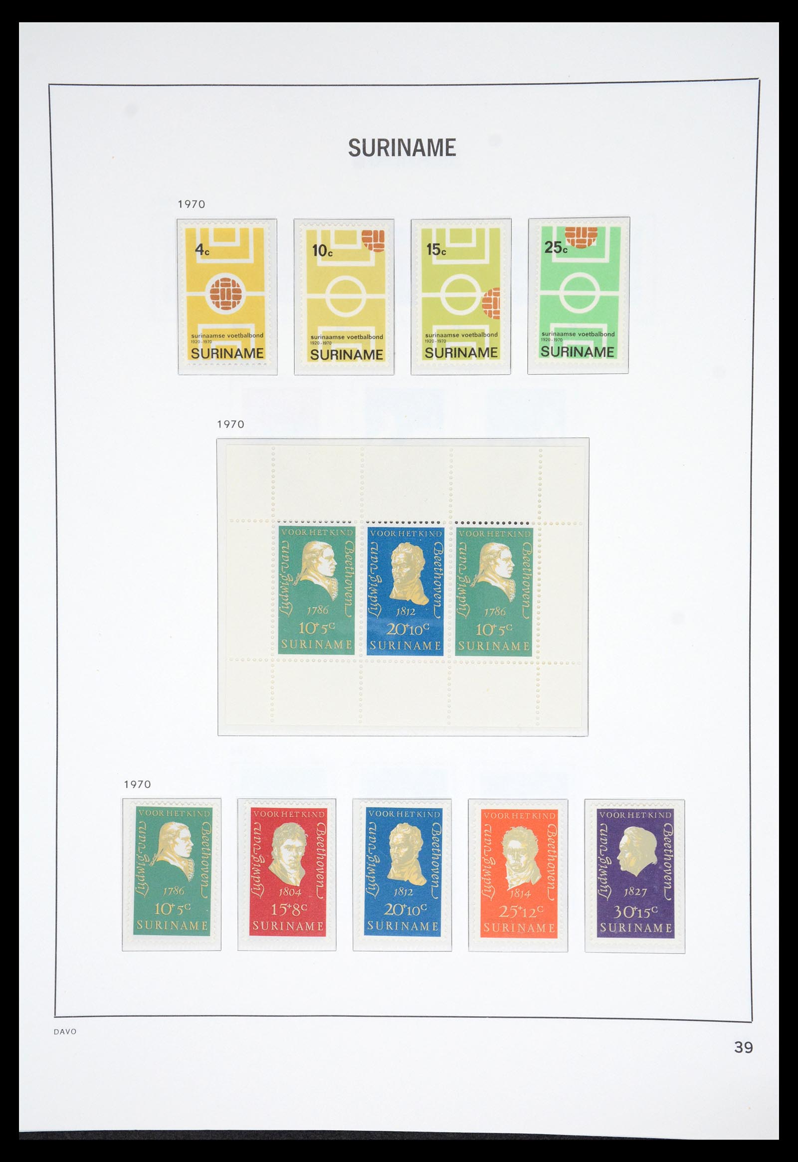 36833 042 - Postzegelverzameling 36833 Suriname 1873-1975.