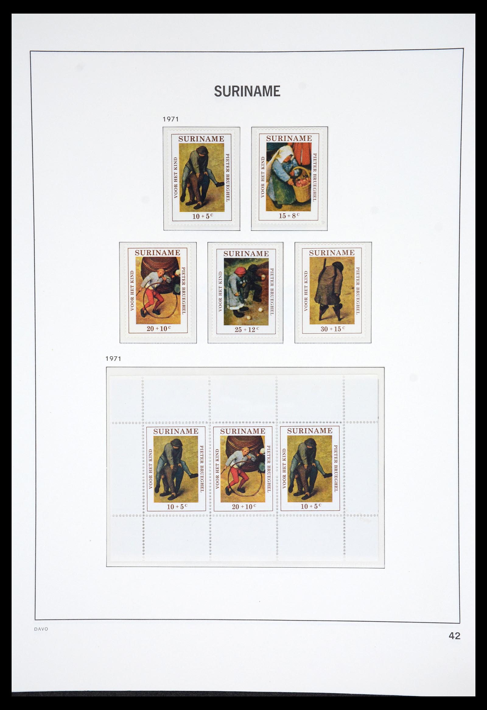 36833 045 - Postzegelverzameling 36833 Suriname 1873-1975.