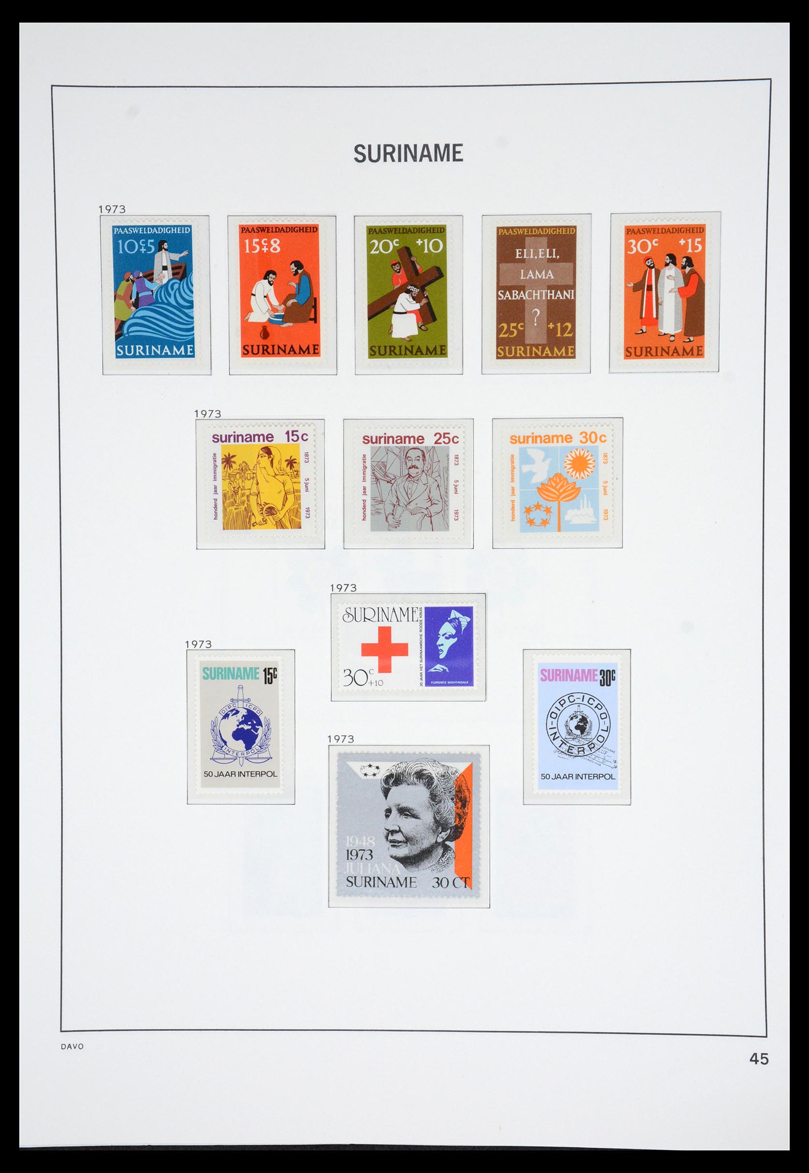 36833 048 - Postzegelverzameling 36833 Suriname 1873-1975.
