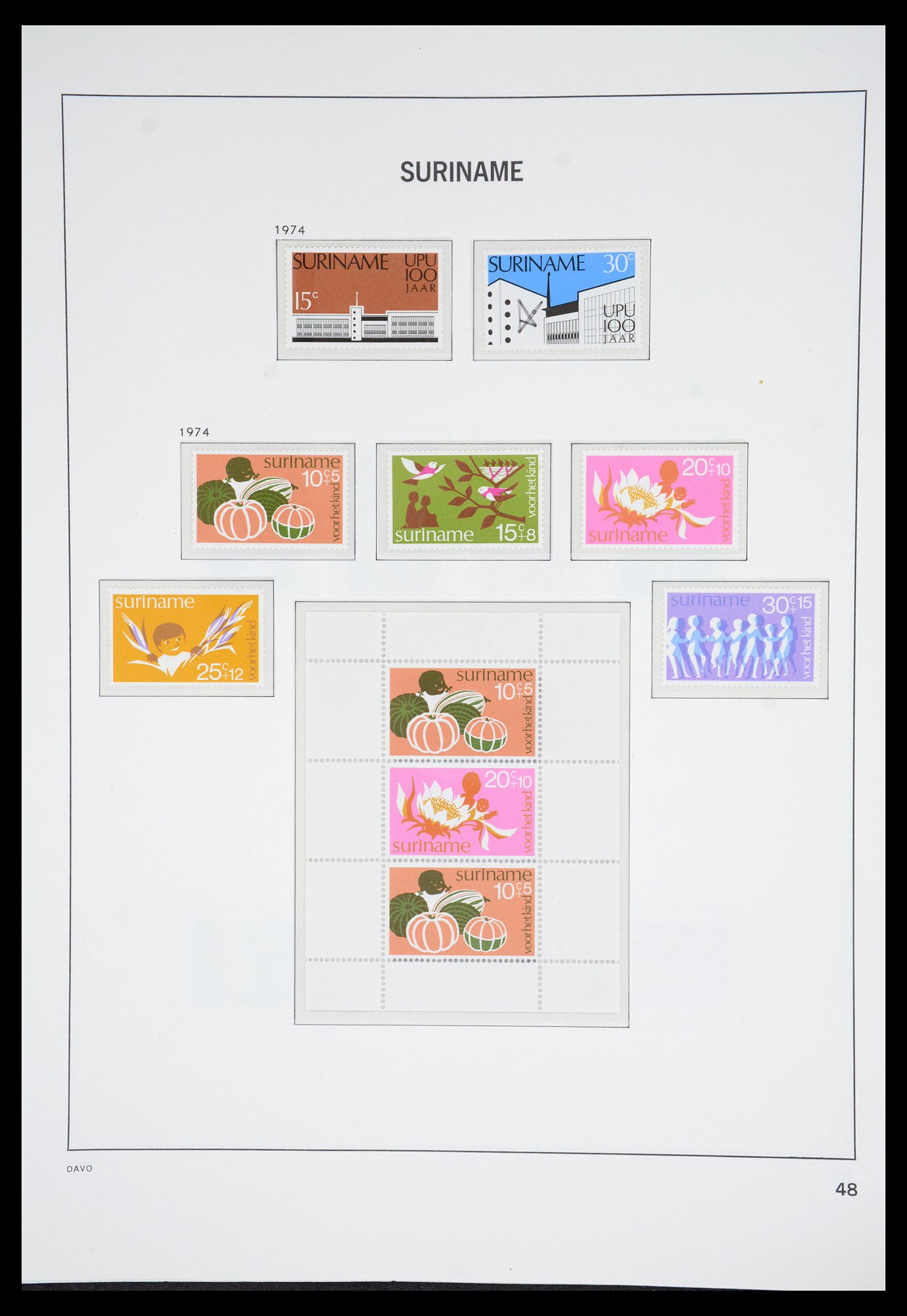 36833 051 - Postzegelverzameling 36833 Suriname 1873-1975.