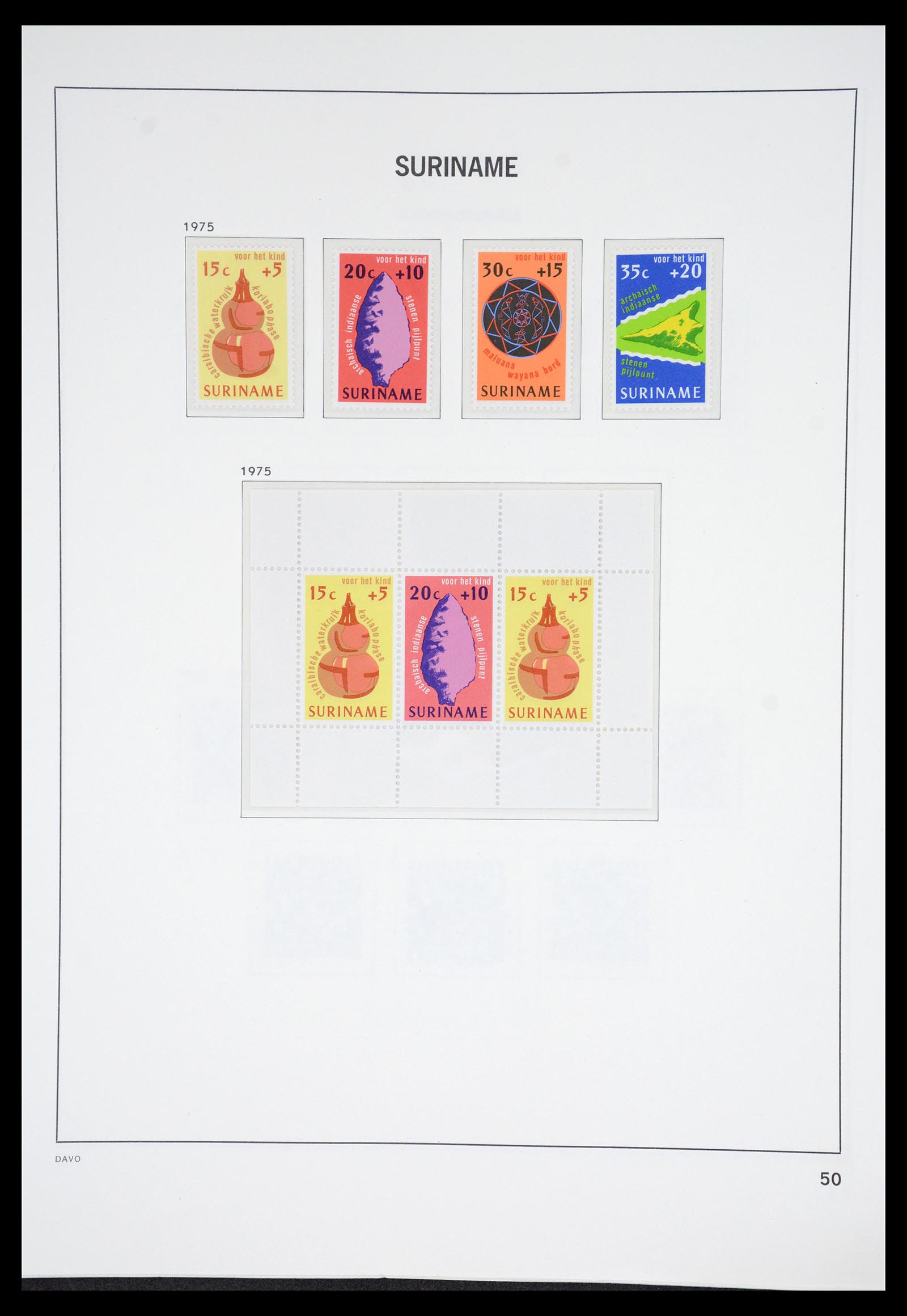 36833 053 - Postzegelverzameling 36833 Suriname 1873-1975.