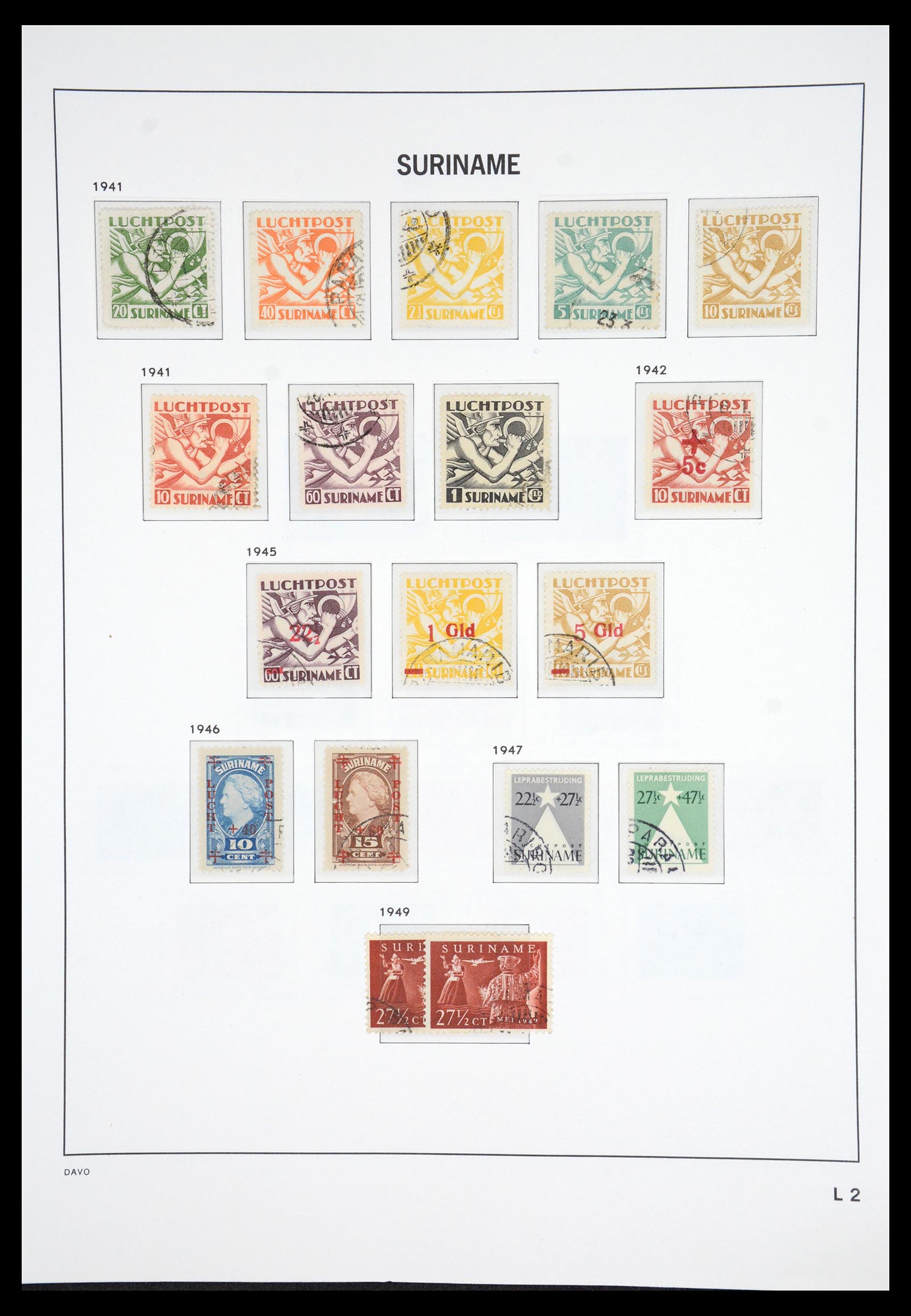 36833 055 - Postzegelverzameling 36833 Suriname 1873-1975.