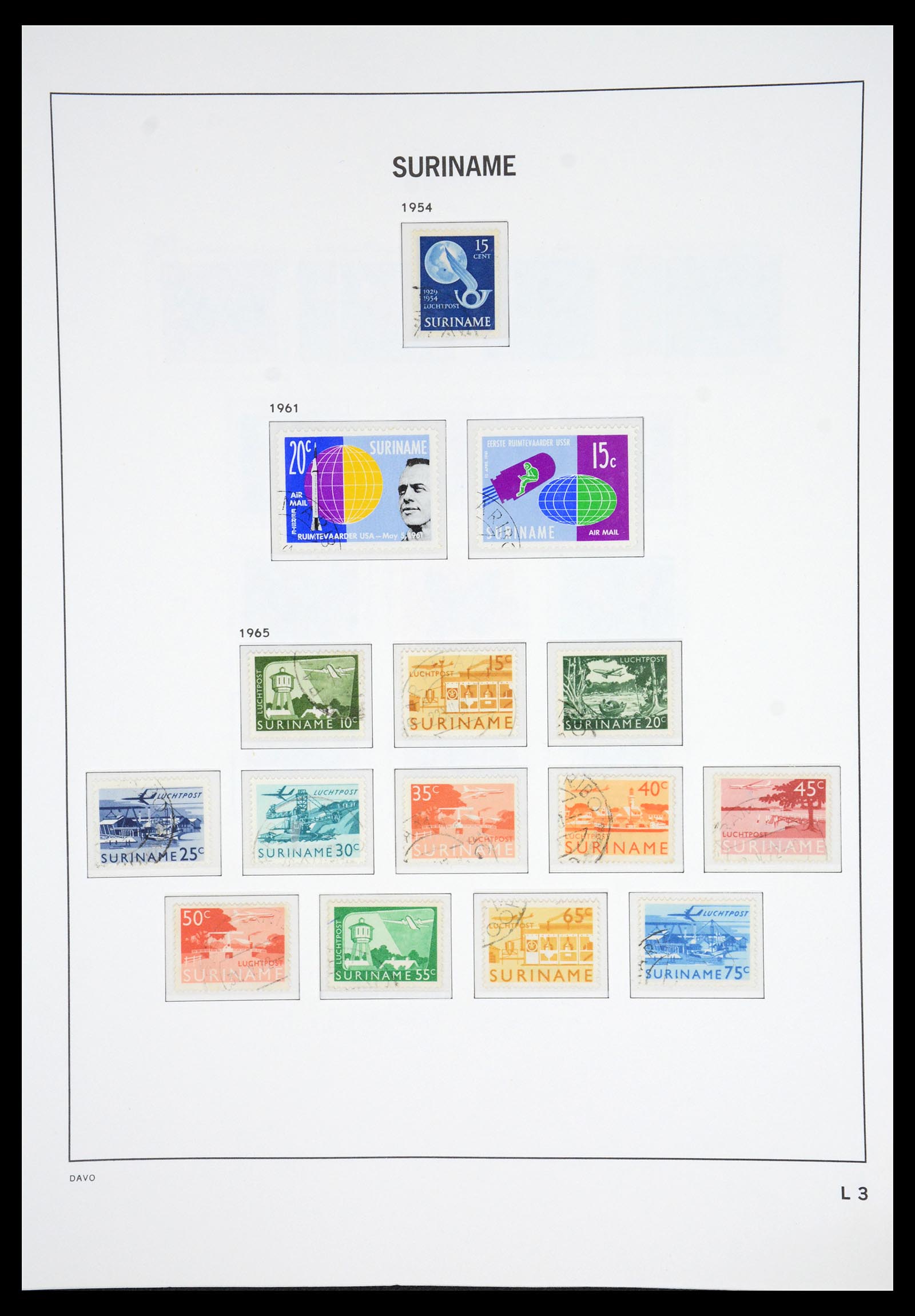 36833 056 - Postzegelverzameling 36833 Suriname 1873-1975.