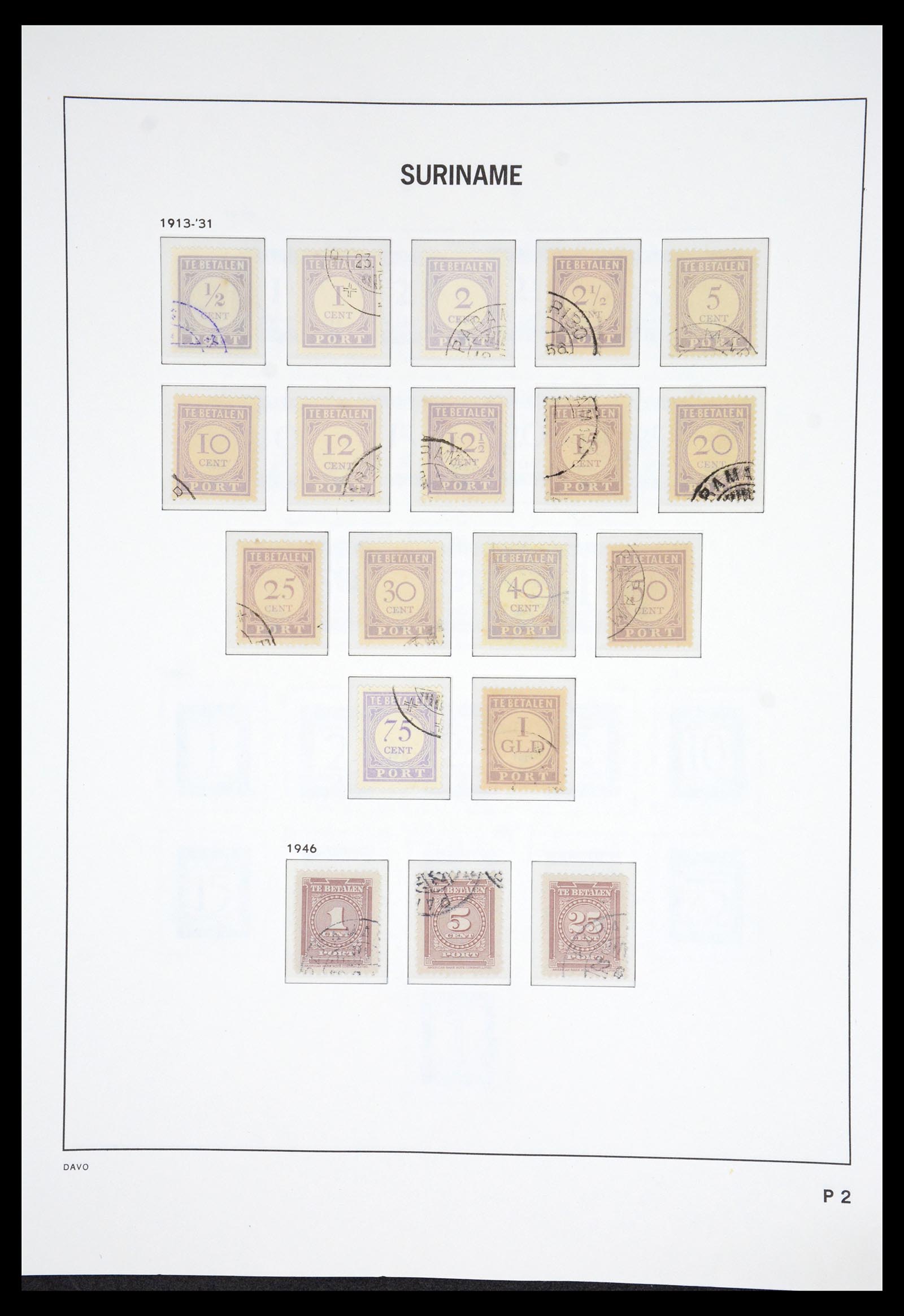 36833 059 - Postzegelverzameling 36833 Suriname 1873-1975.