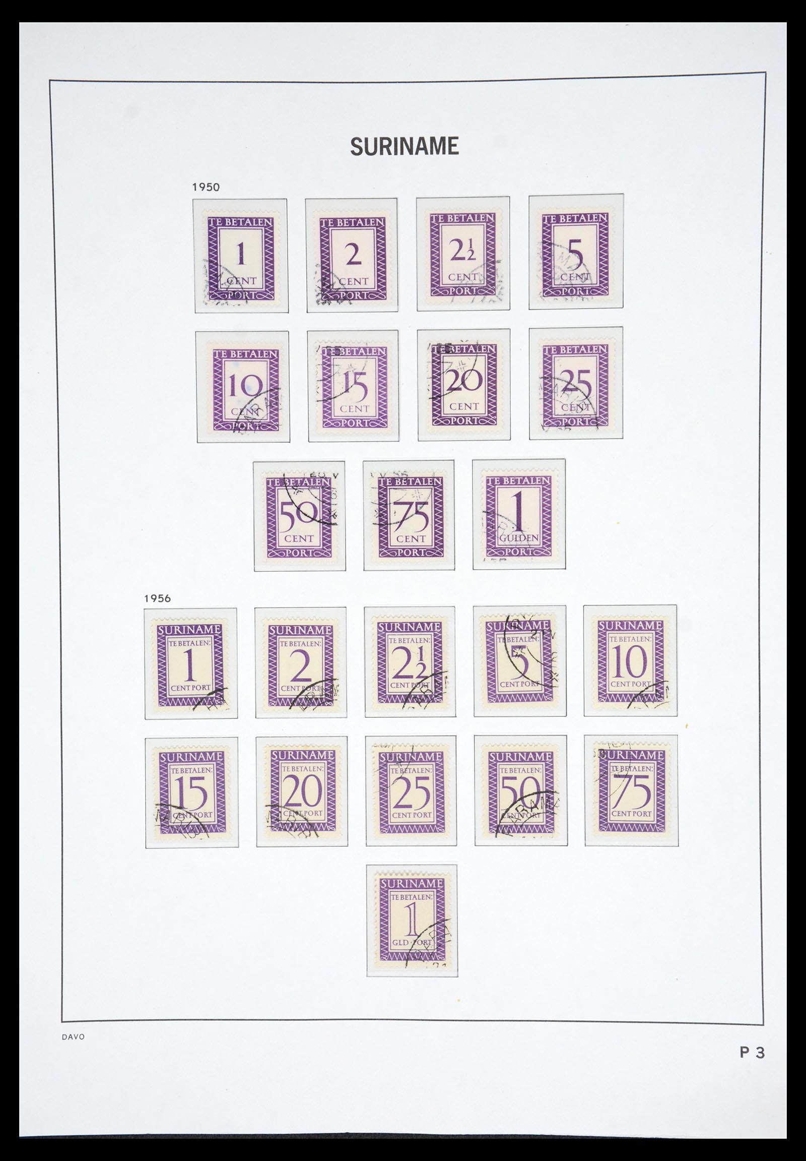 36833 060 - Postzegelverzameling 36833 Suriname 1873-1975.