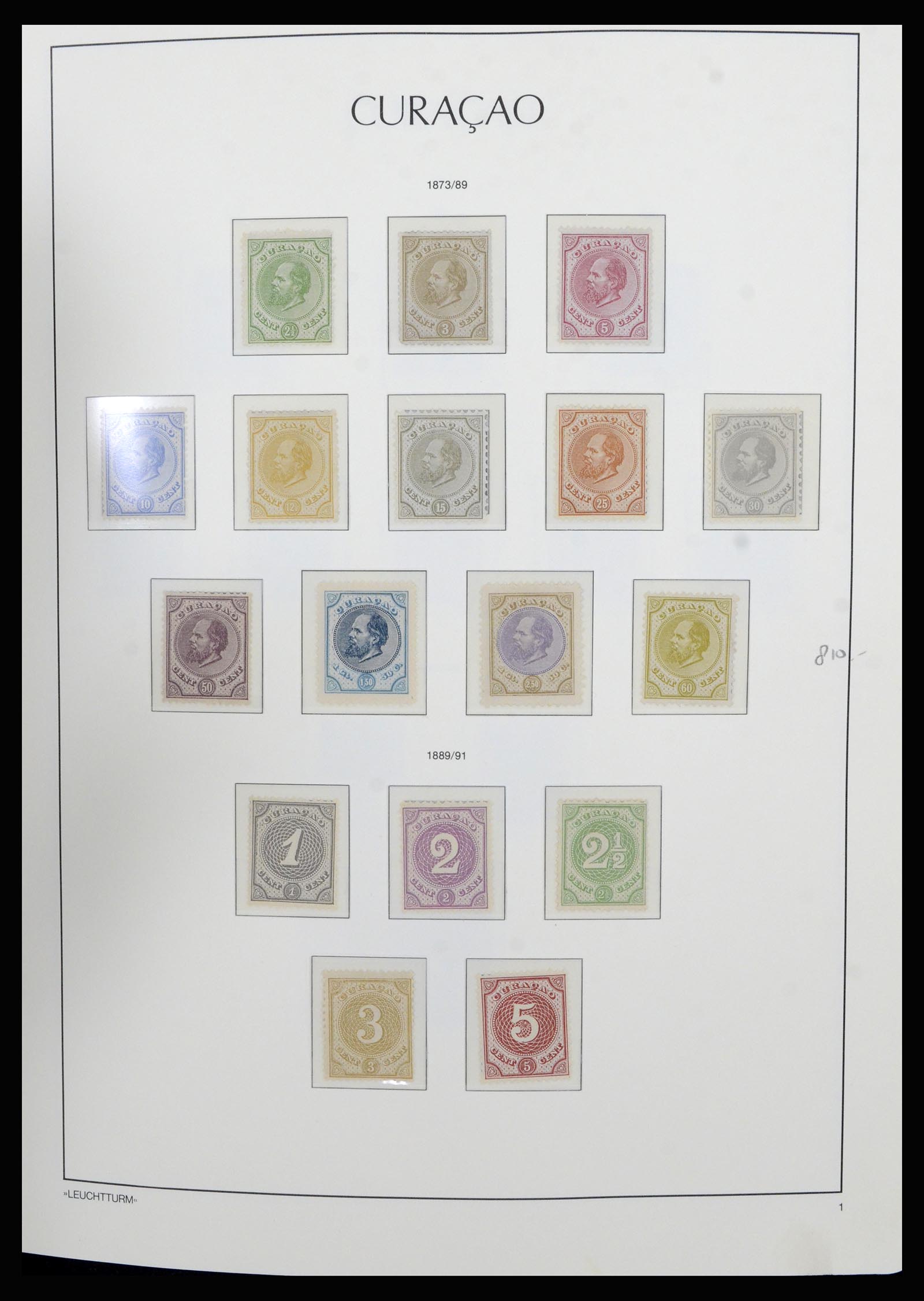 36834 001 - Postzegelverzameling 36834 Curaçao en Nederlandse Antillen 1873-2009.