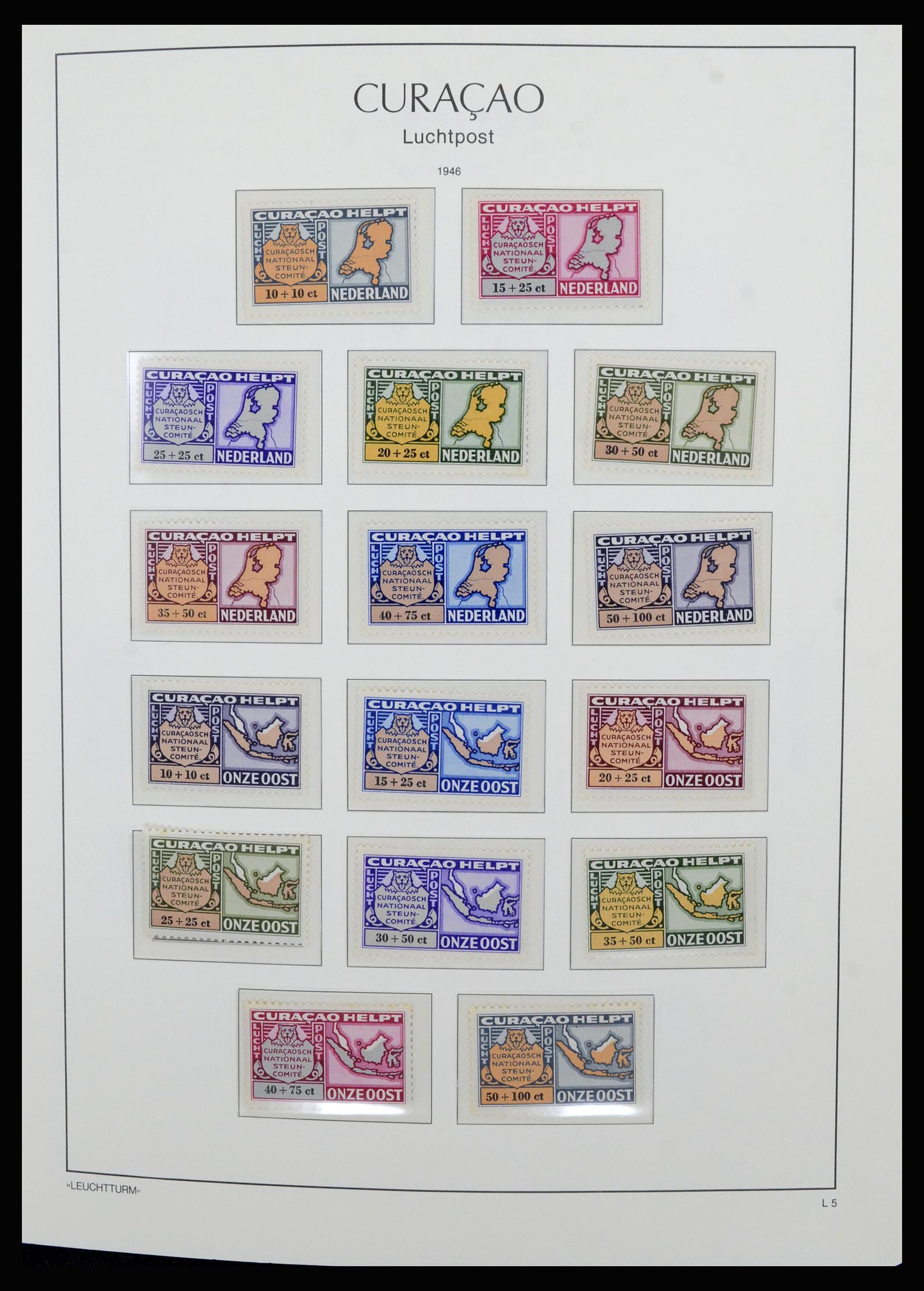 36834 019 - Postzegelverzameling 36834 Curaçao en Nederlandse Antillen 1873-2009.