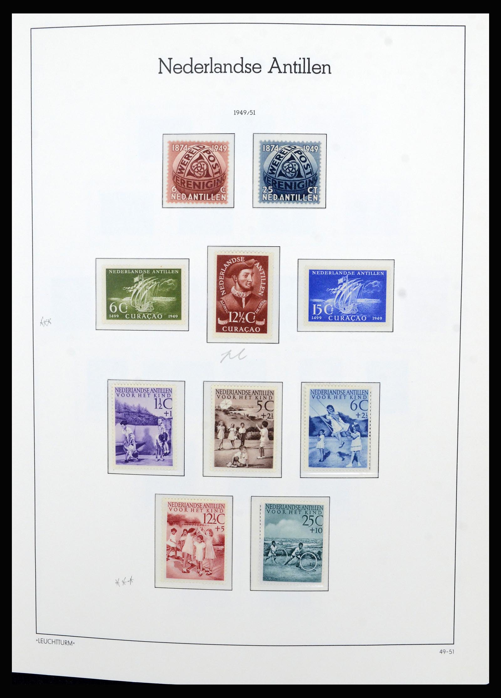 36834 024 - Postzegelverzameling 36834 Curaçao en Nederlandse Antillen 1873-2009.