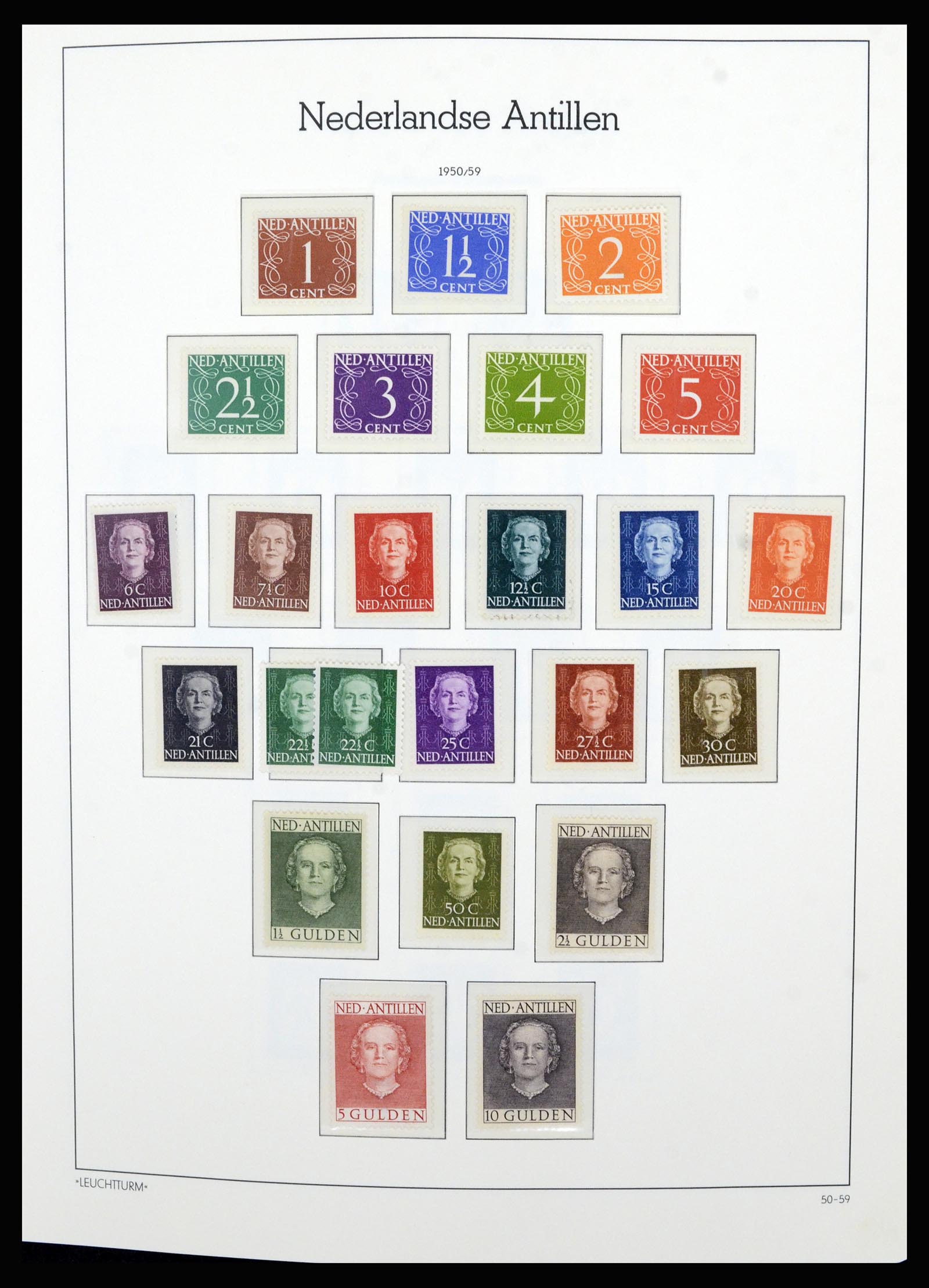 36834 025 - Postzegelverzameling 36834 Curaçao en Nederlandse Antillen 1873-2009.