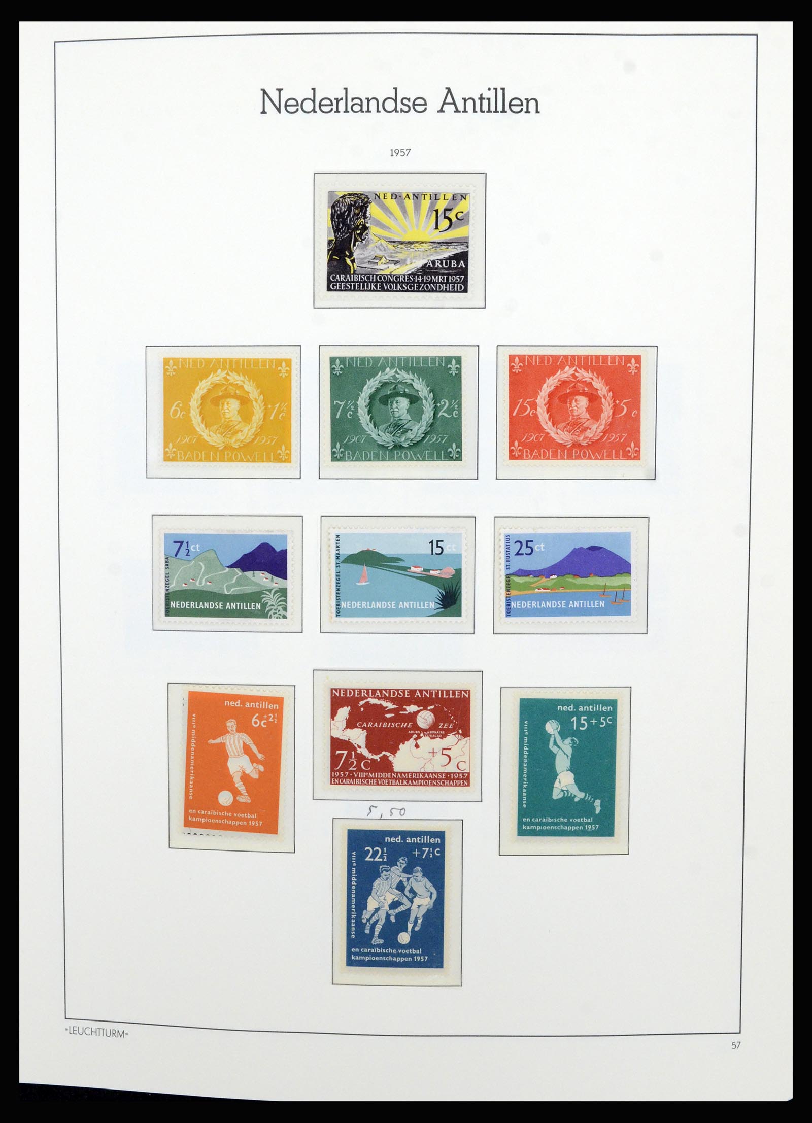 36834 029 - Postzegelverzameling 36834 Curaçao en Nederlandse Antillen 1873-2009.