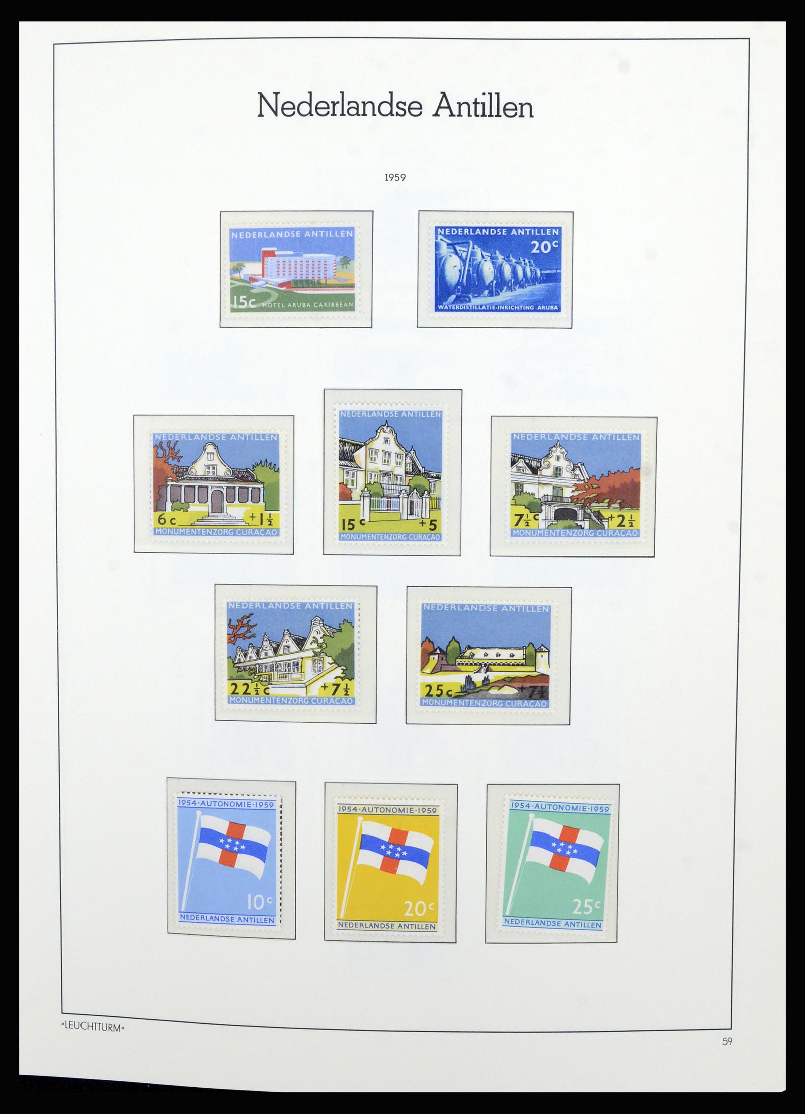 36834 032 - Postzegelverzameling 36834 Curaçao en Nederlandse Antillen 1873-2009.
