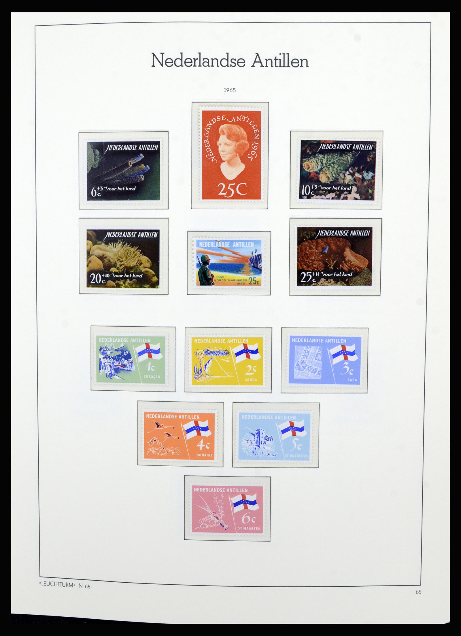 36834 038 - Postzegelverzameling 36834 Curaçao en Nederlandse Antillen 1873-2009.