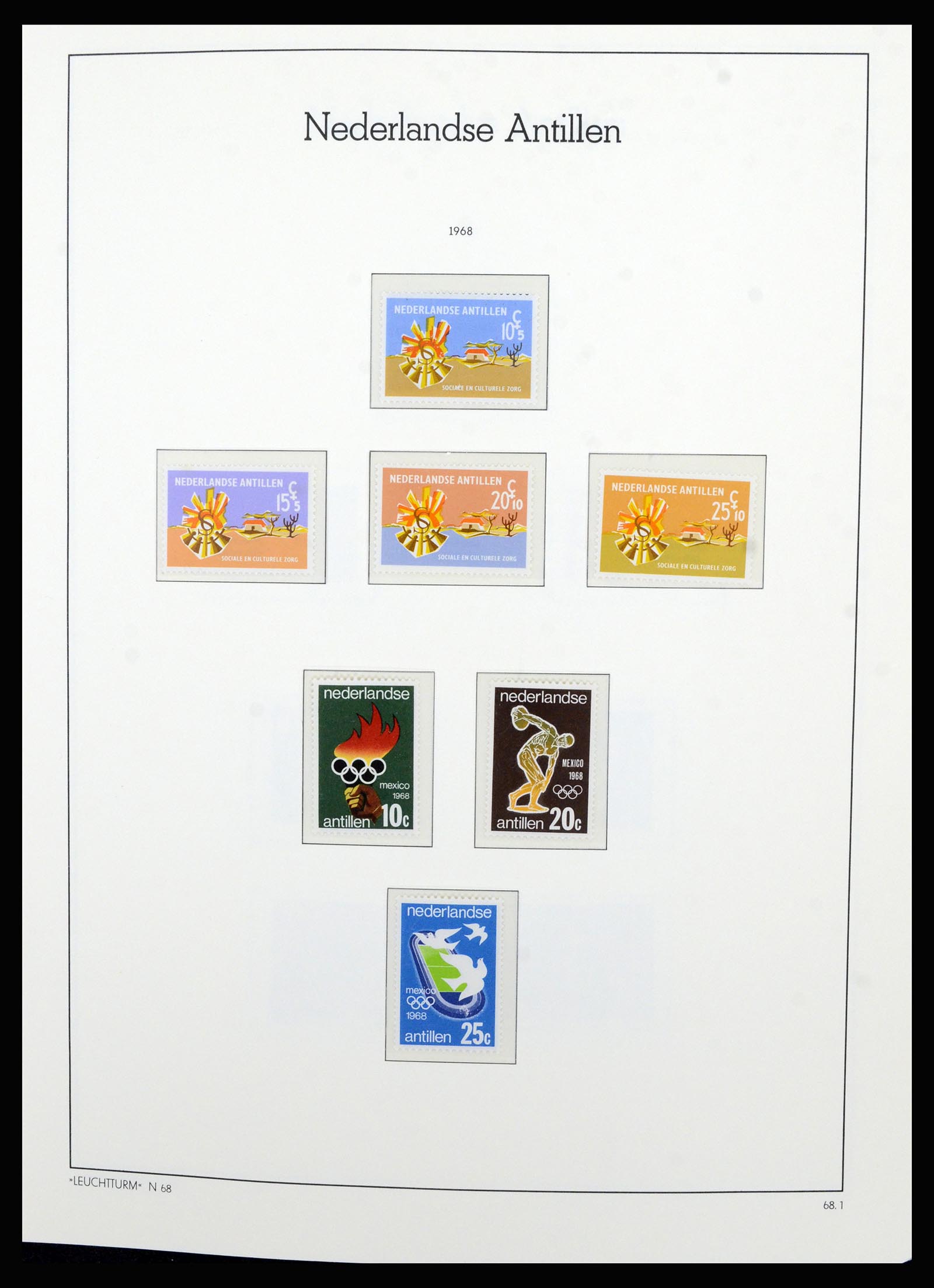 36834 041 - Postzegelverzameling 36834 Curaçao en Nederlandse Antillen 1873-2009.