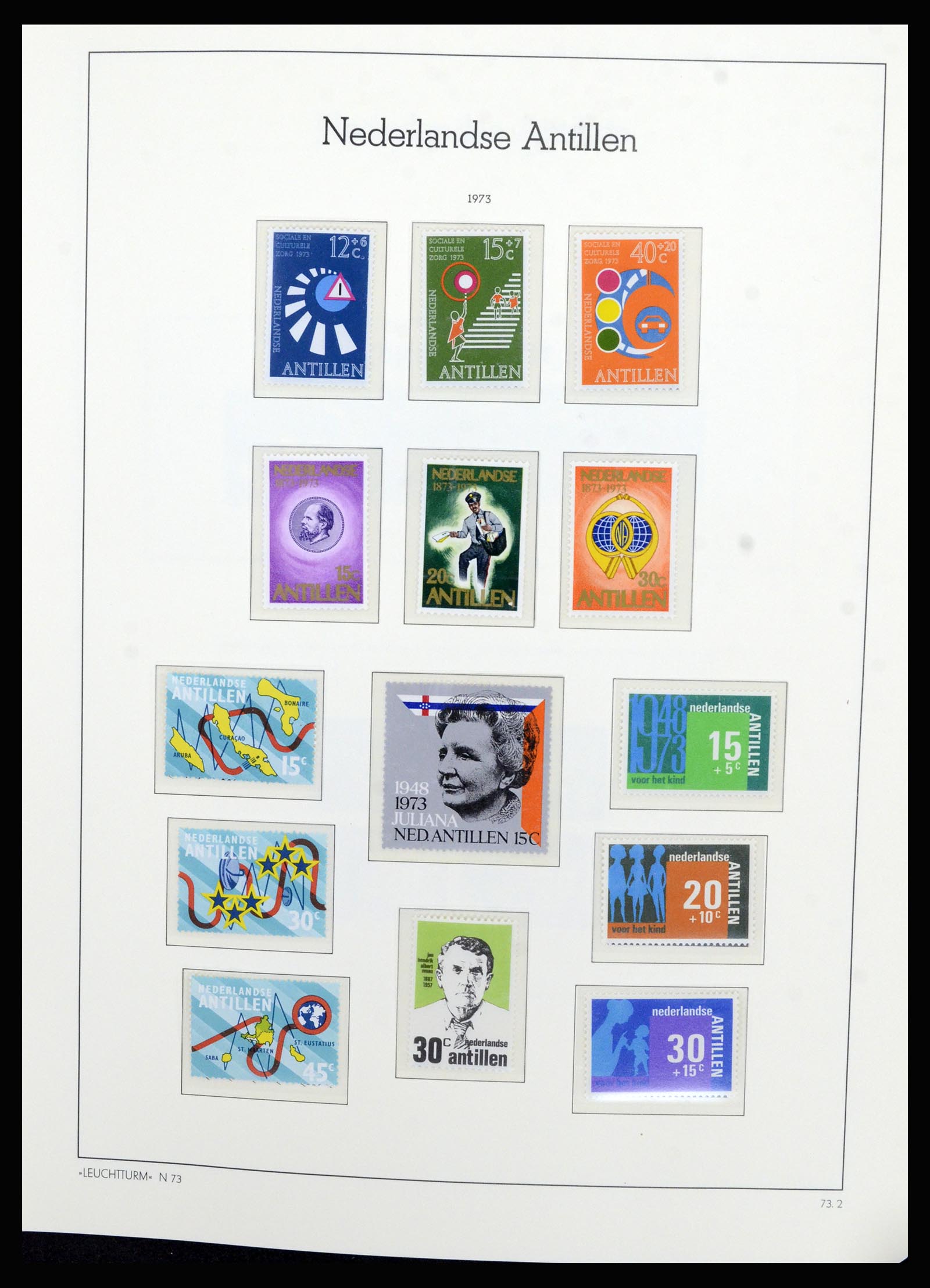 36834 050 - Postzegelverzameling 36834 Curaçao en Nederlandse Antillen 1873-2009.