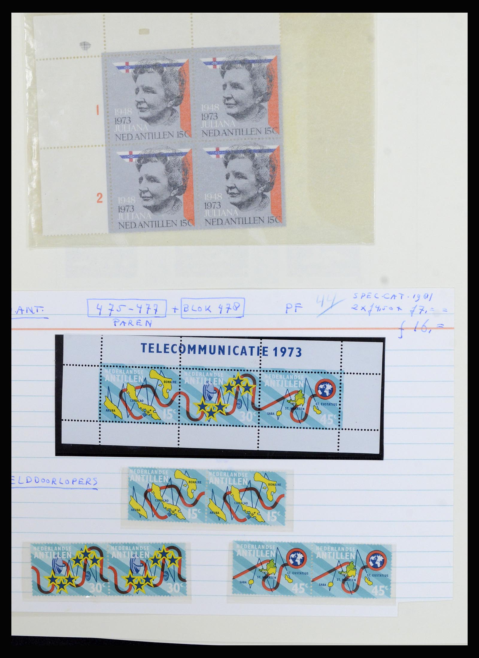 36834 051 - Postzegelverzameling 36834 Curaçao en Nederlandse Antillen 1873-2009.